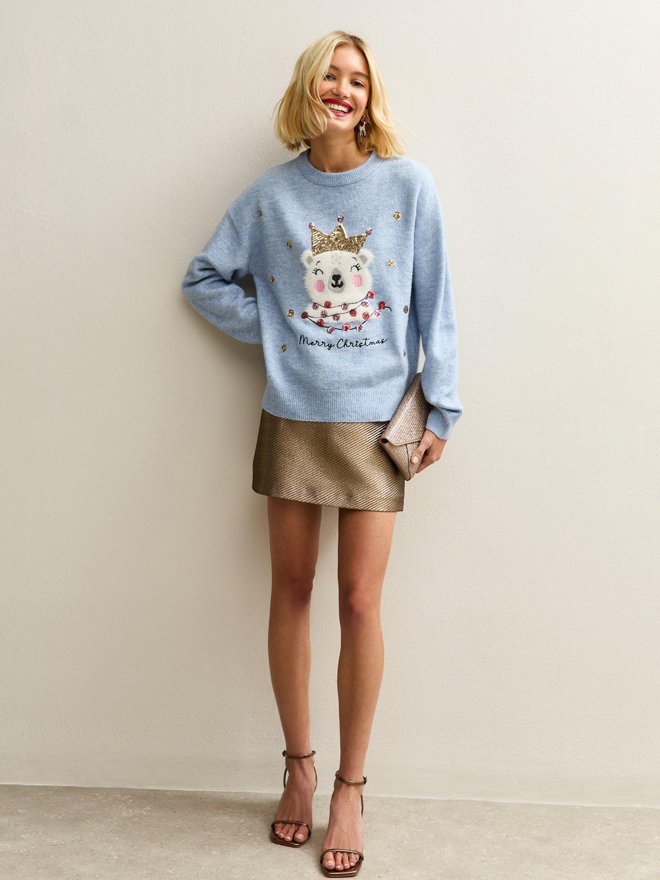 new-look-light-blue-polar-bear-christmas-jumperback