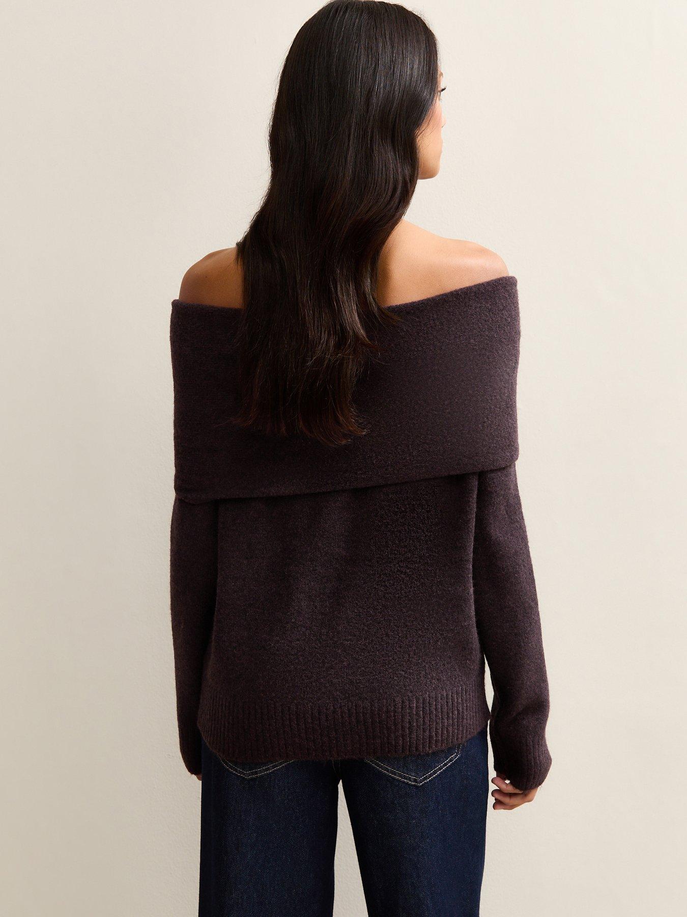 Image 2 of 5 of New Look Light Purple Off The Shoulder Jumper