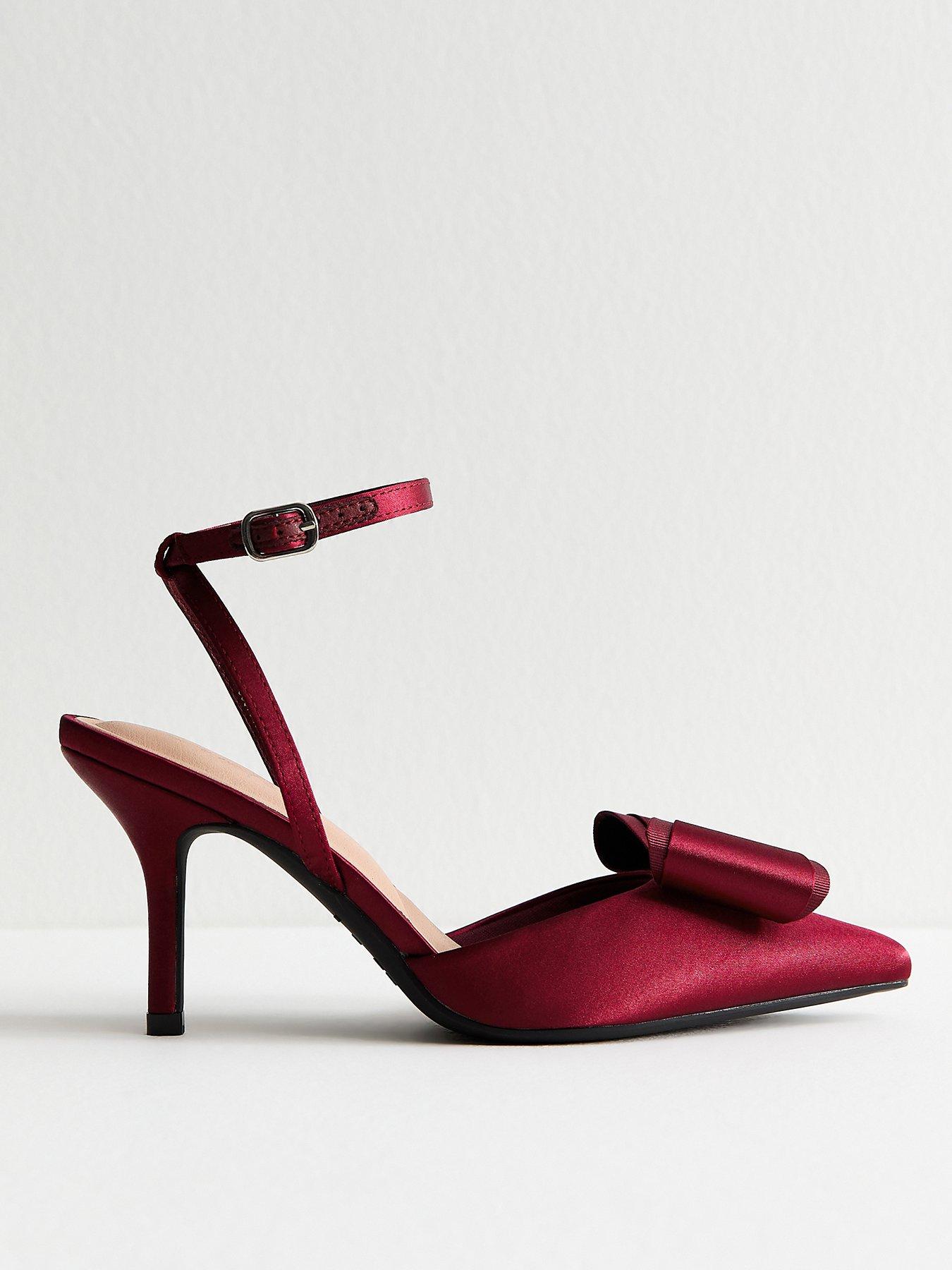 new-look-light-burgundy-satin-bow-embellished-stiletto-heels
