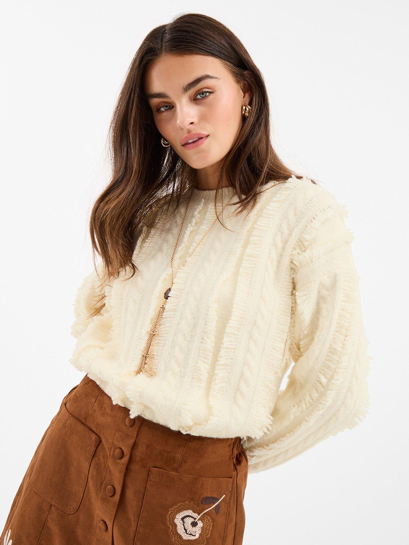 accessorize-fringe-jumper-cream