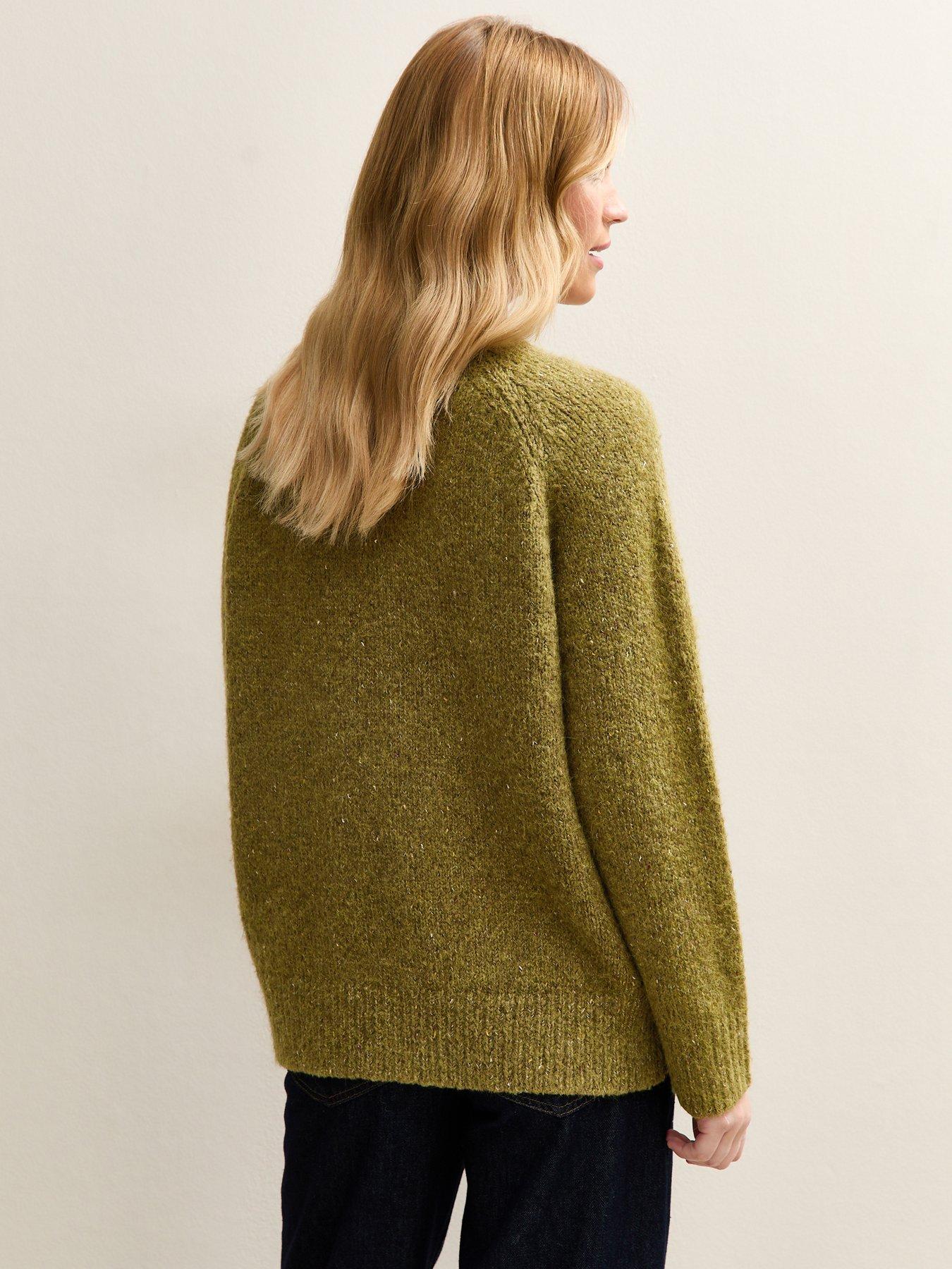 new-look-light-khaki-chunky-raglan-v-neck-cardiganstillFront