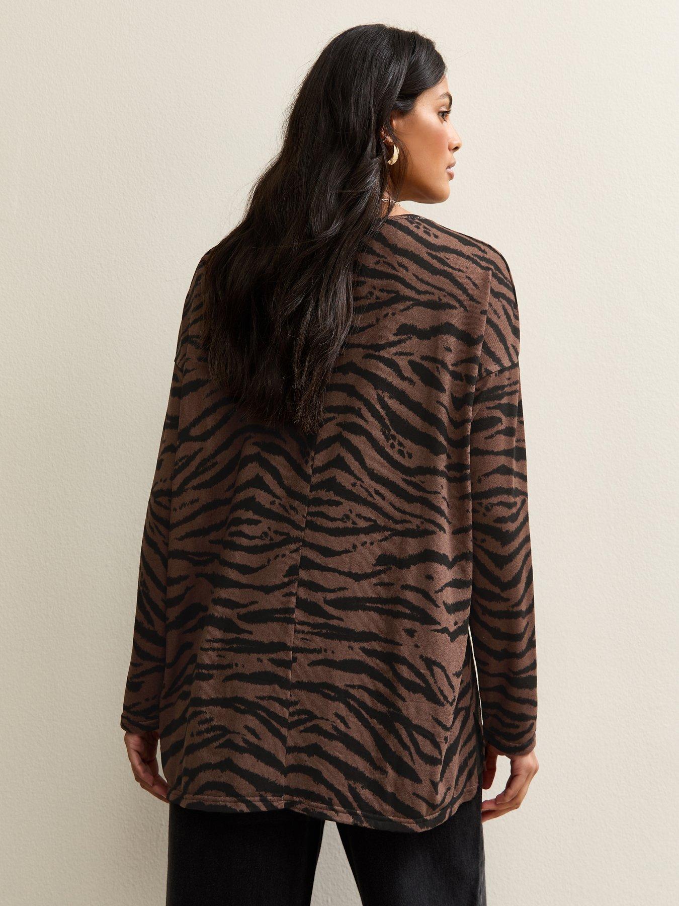 new-look-soft-touch-tiger-print-top-brownstillFront