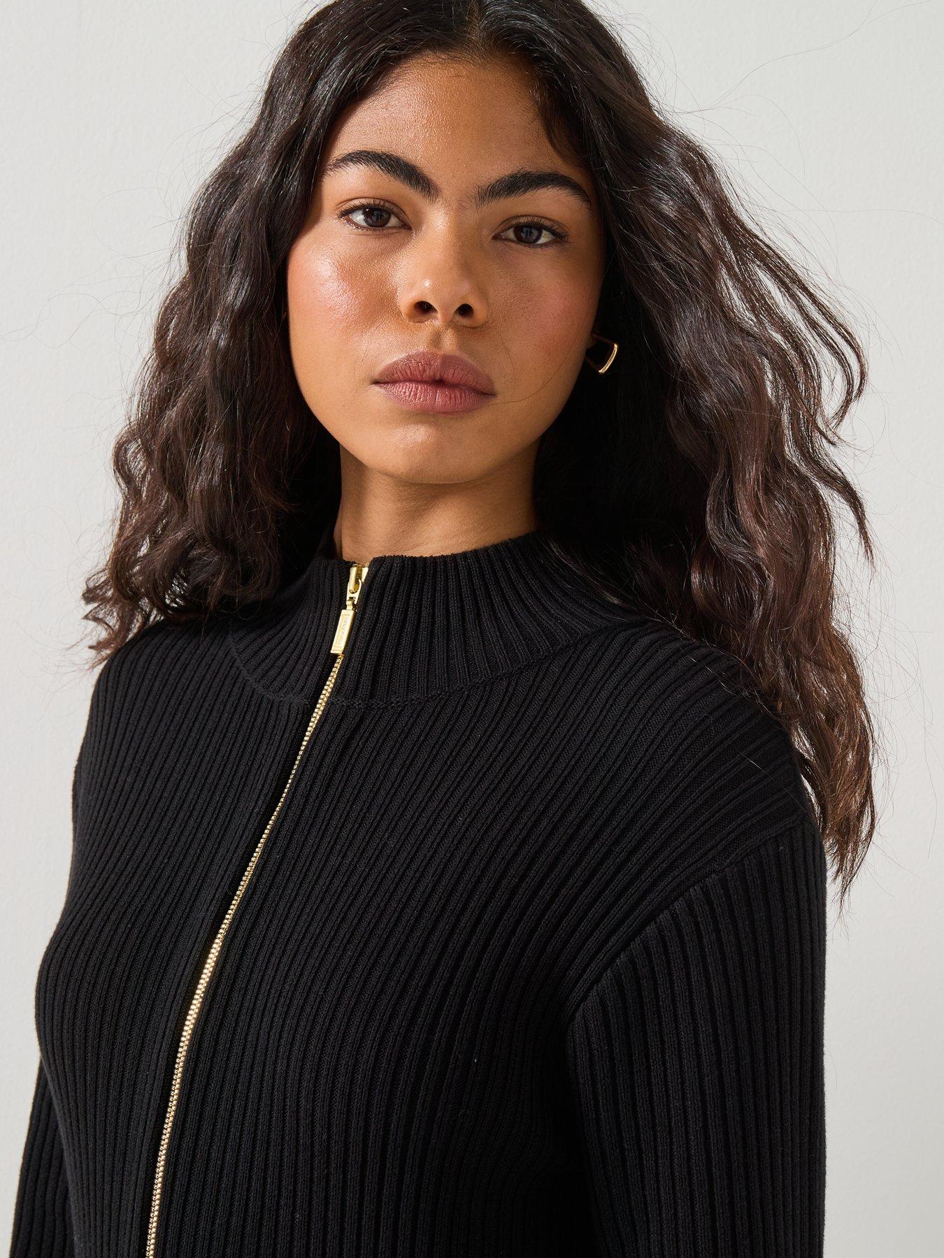 Image 6 of 6 of Barbour International BIntl Reagan Knitted Mini Dress- Black