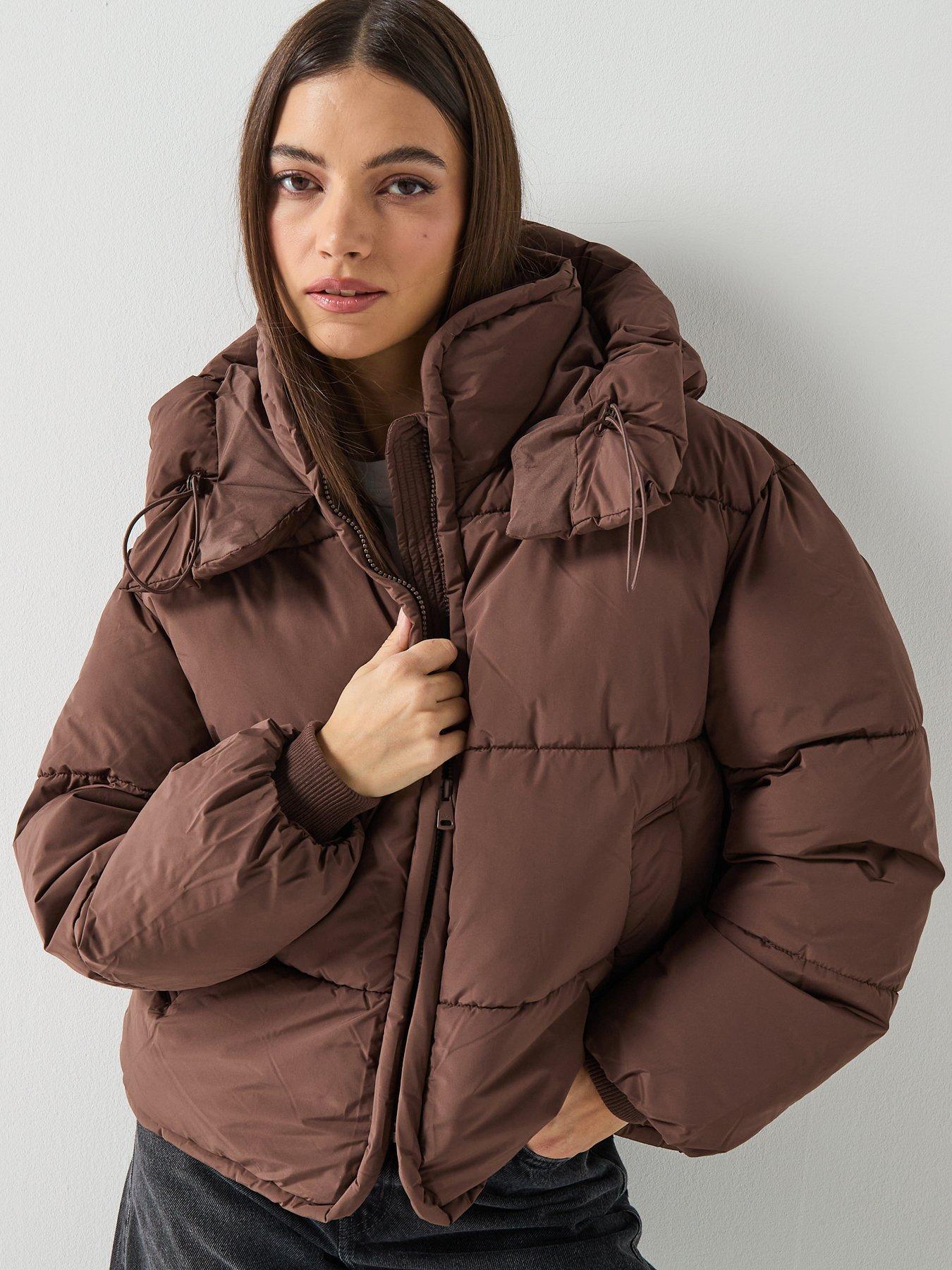 only-cornelia-padded-jacket-brown