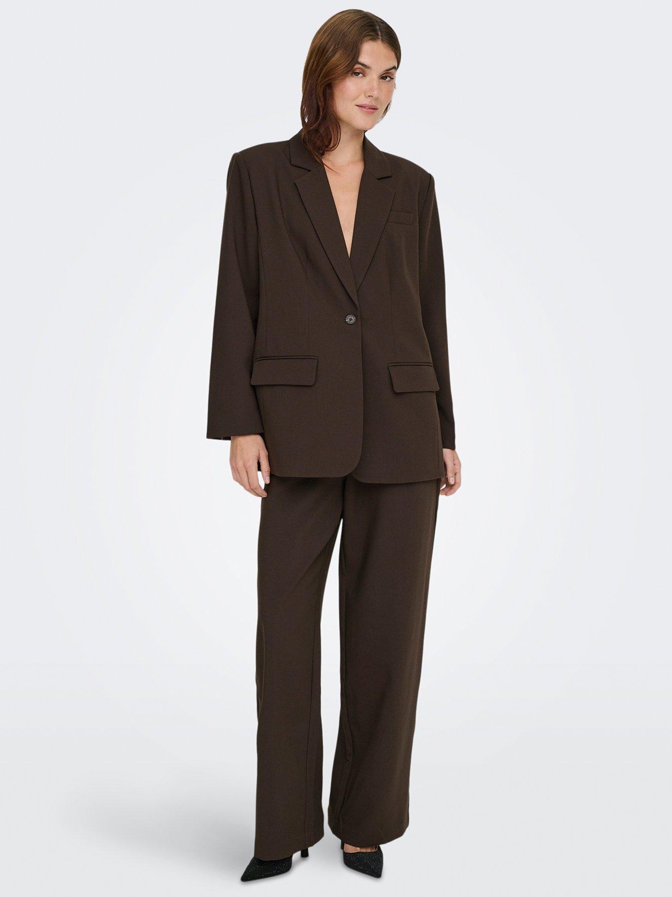 only-onllinda-raven-life-tailored-wide-leg-high-waist-trouser-co-ord-brown