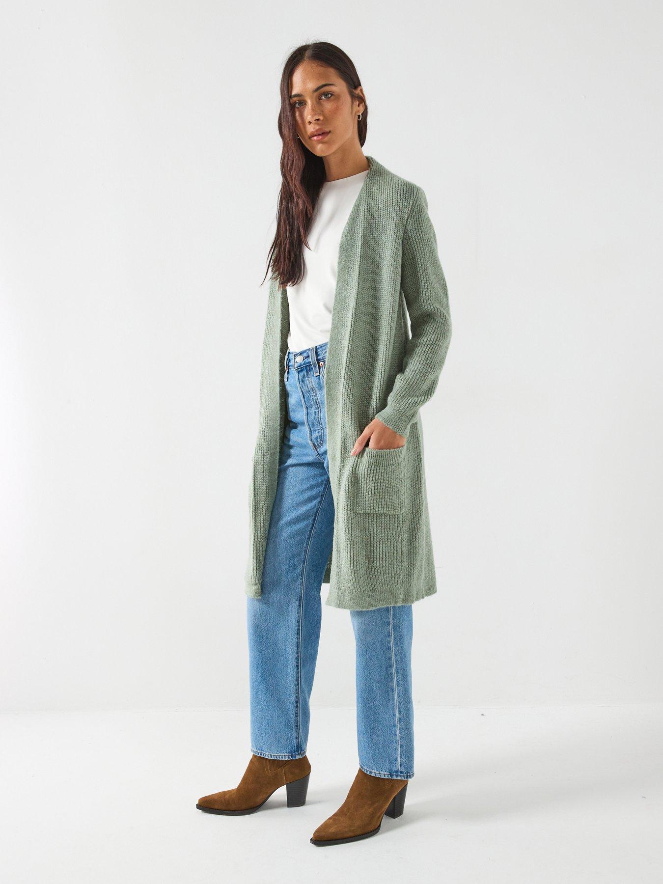 only-long-sleeve-knitted-cardigan-green
