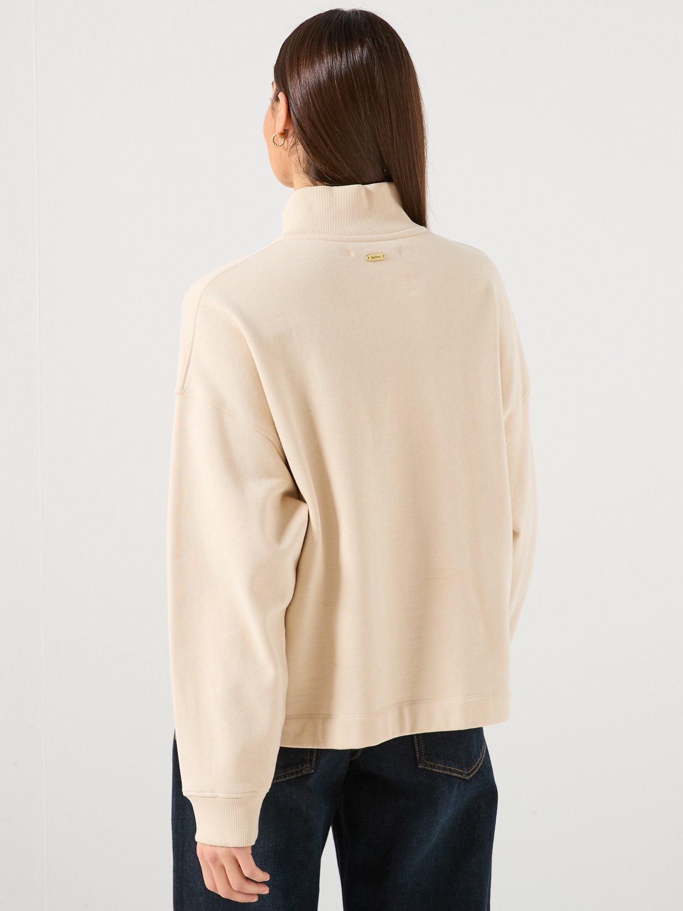 barbour-sara-half-zip-sweatshirt-whitestillFront