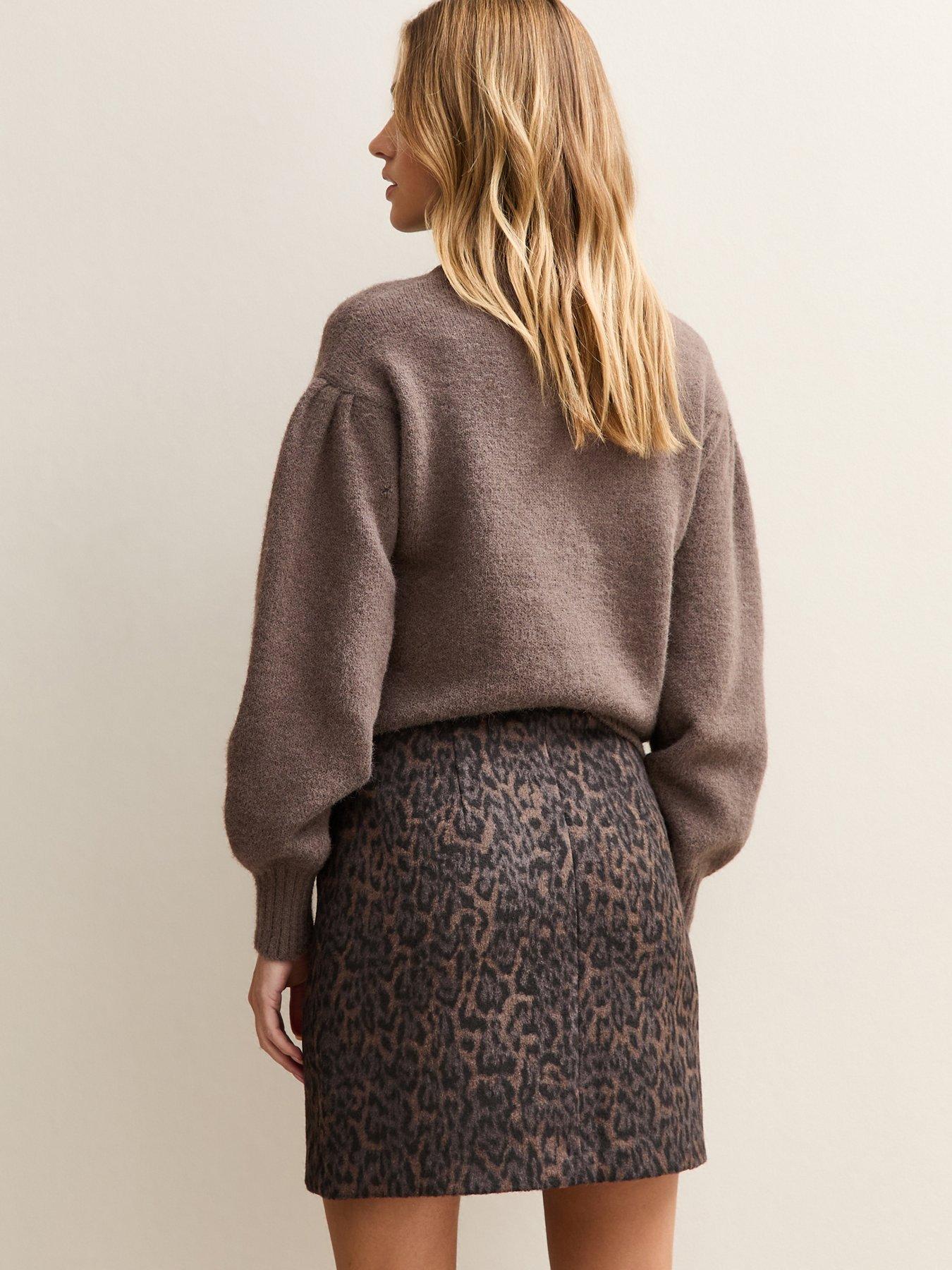 new-look-brushed-leopard-print-mini-skirt-brownstillFront