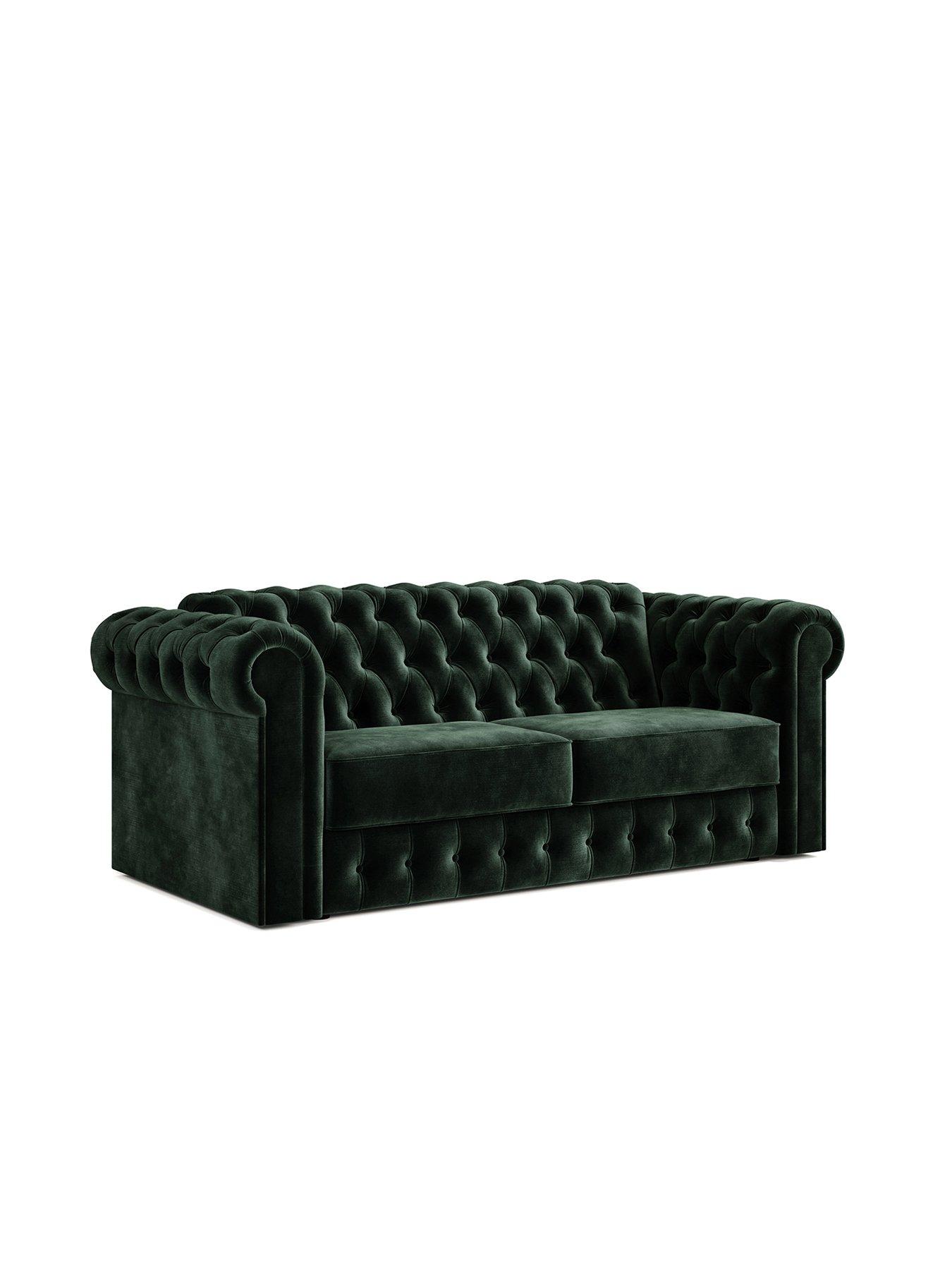 Jaybe Chesterfield Three Seater Sofa Bed With E-sprung Mattress