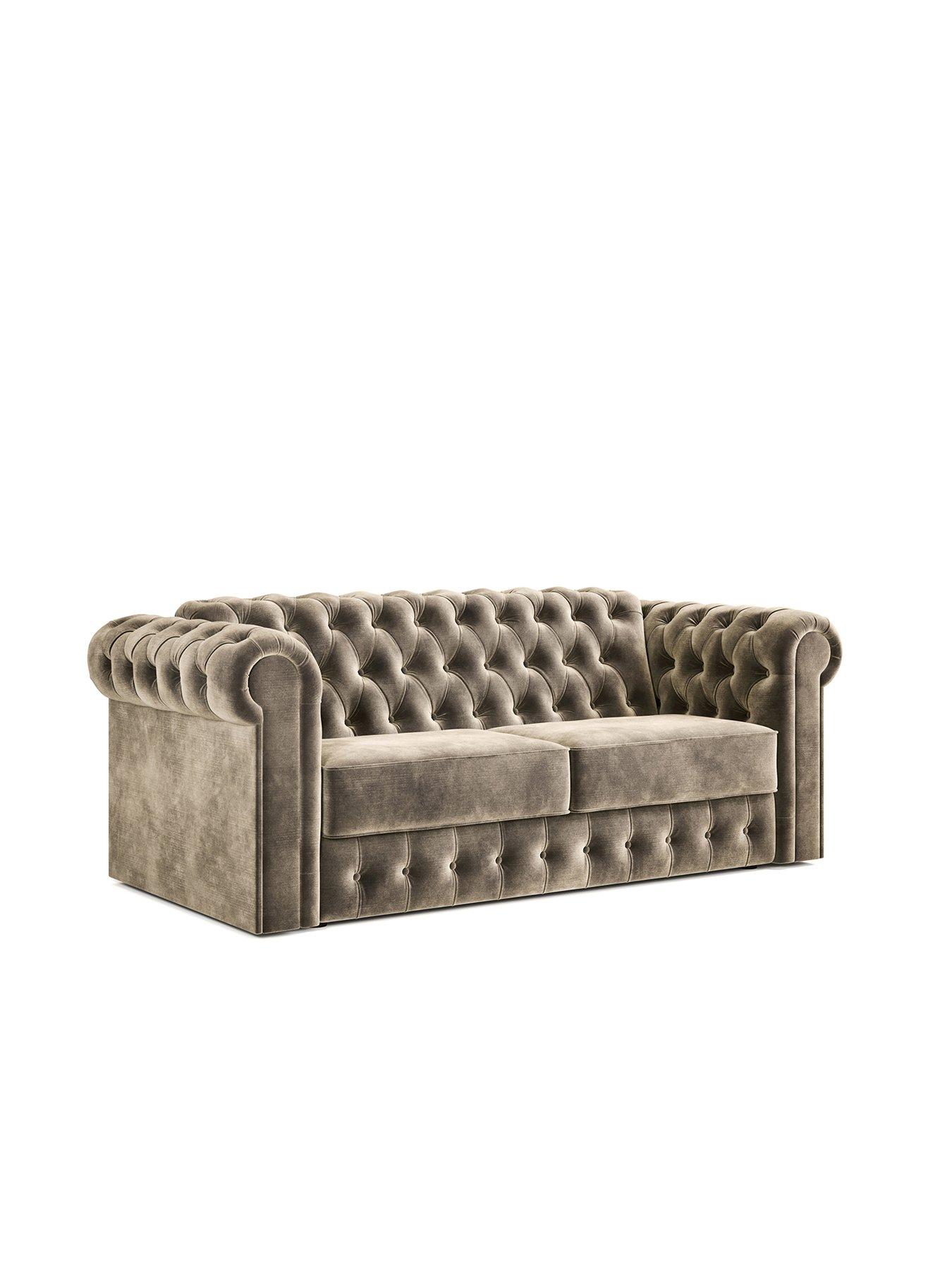 Jaybe Chesterfield Three Seater Sofa Bed With E-sprung Mattress