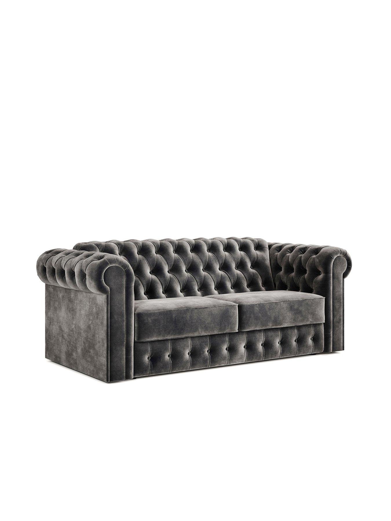 Jaybe Chesterfield Three Seater Sofa Bed With E-sprung Mattress