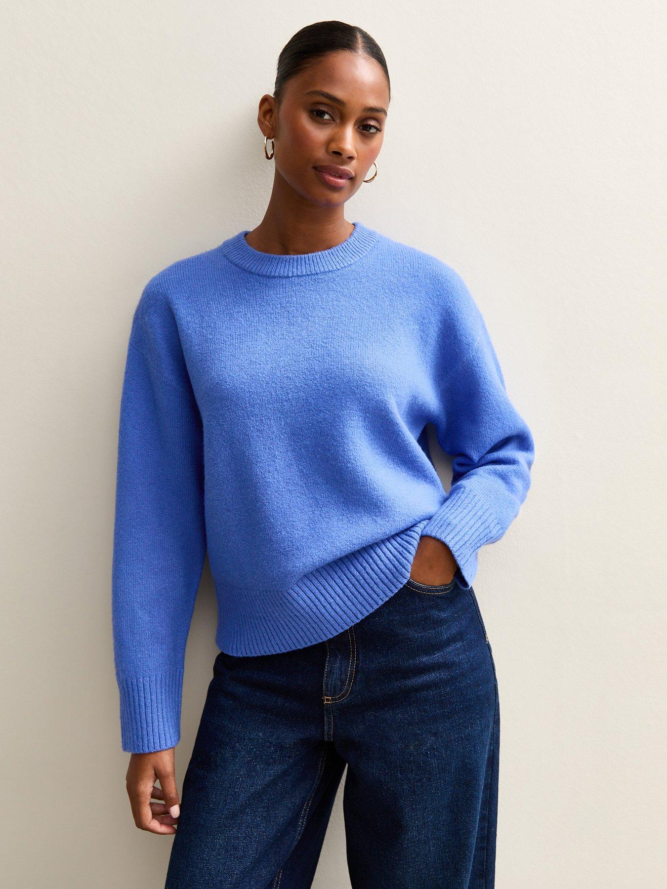 New Look Bright Blue Crew Neck Jumper