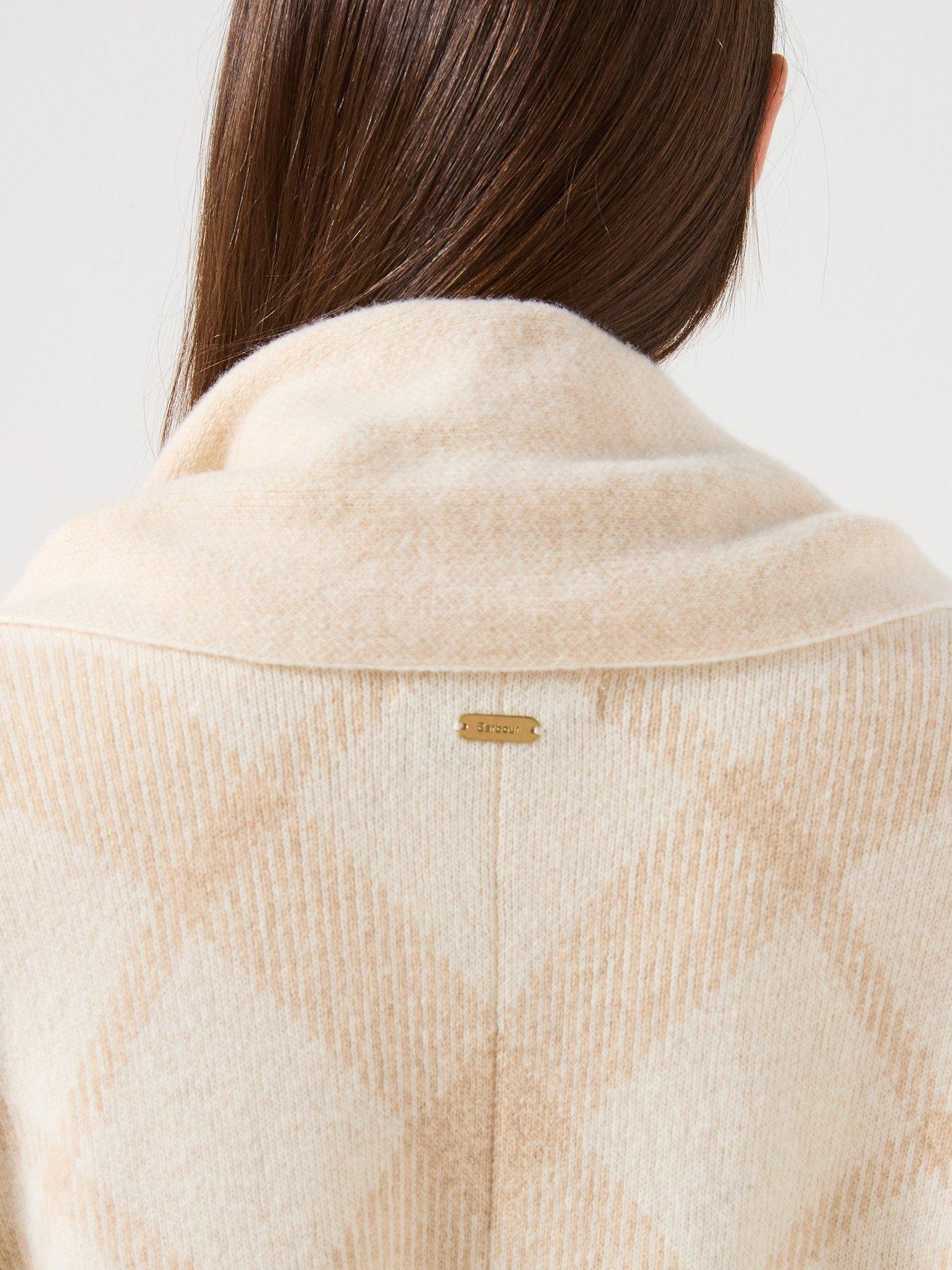 Image 4 of 6 of Barbour Vienna Knitted Cape- Beige