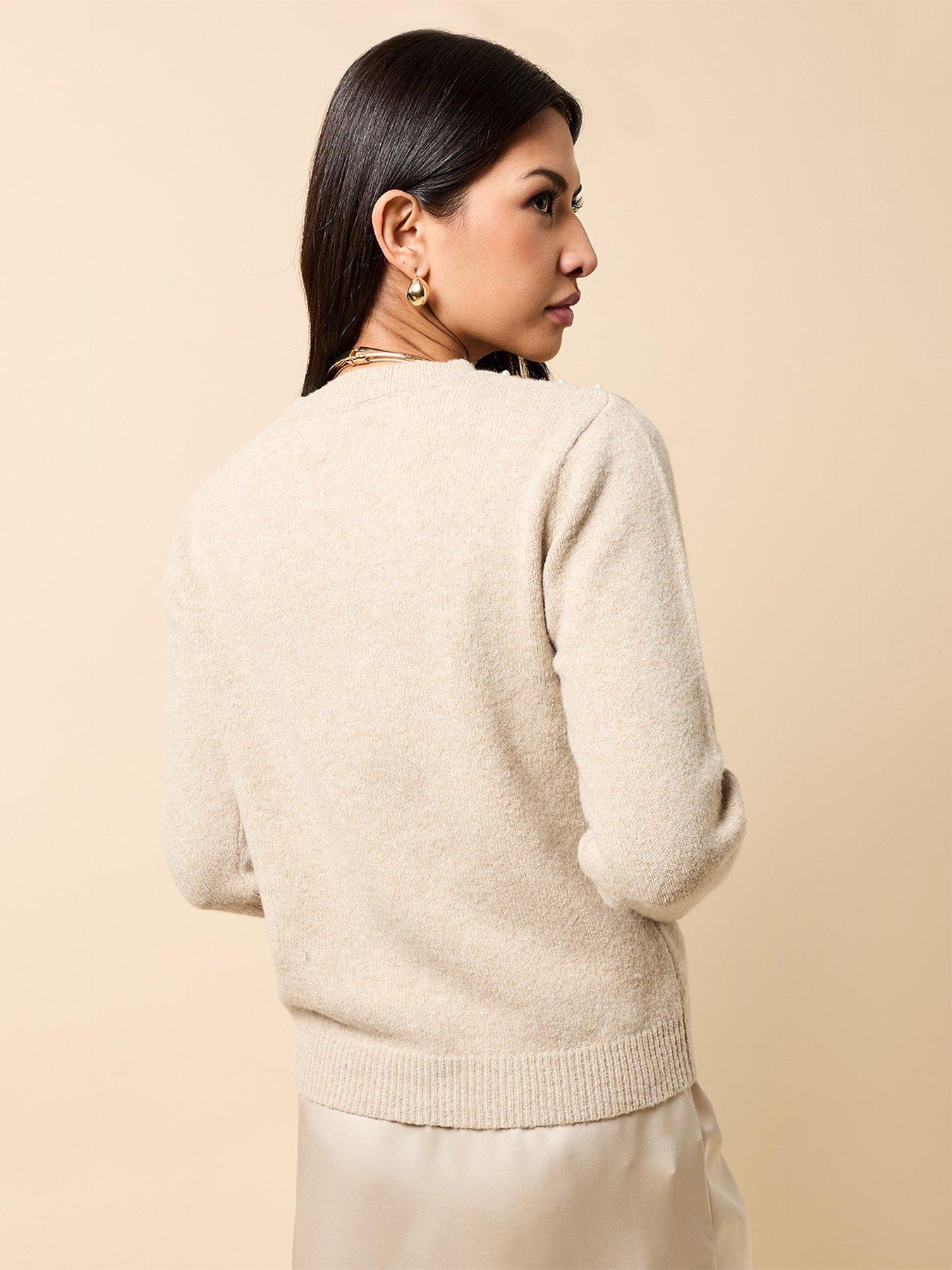 little-mistress-taupe-embellished-knitted-jumper-brownstillFront