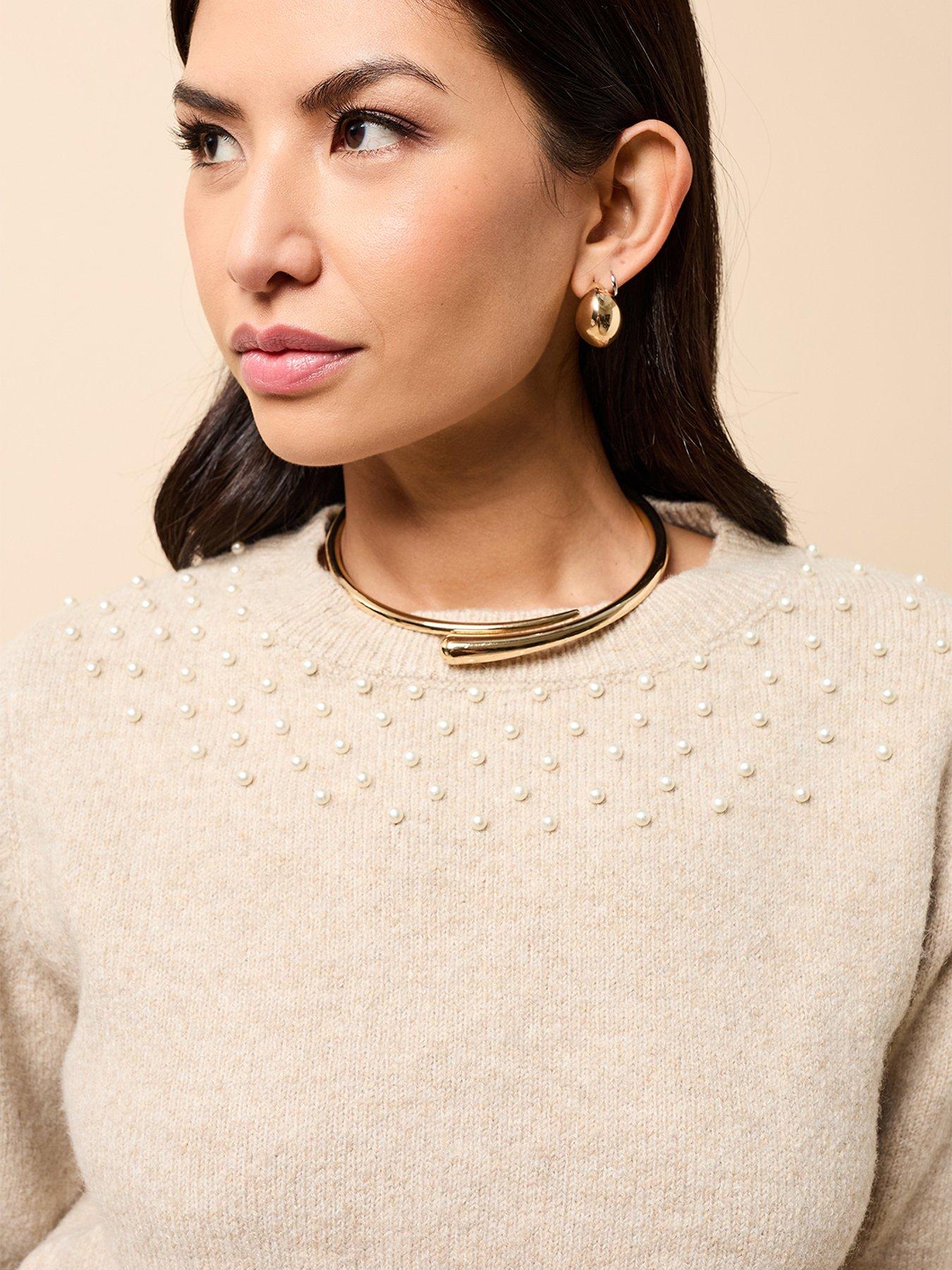 little-mistress-taupe-embellished-knitted-jumper-brownoutfit