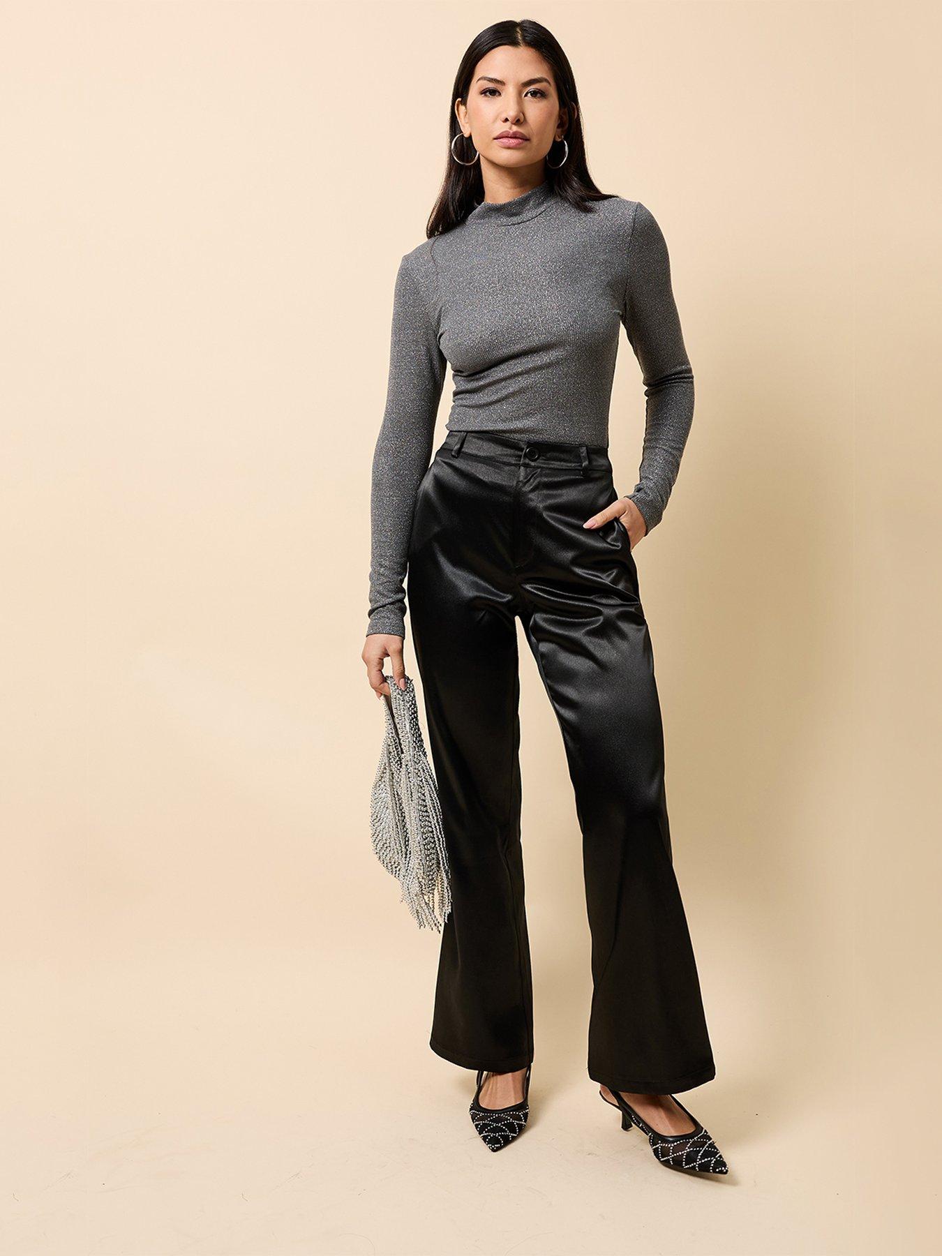 little-mistress-shimmer-high-neck-top-pewterback