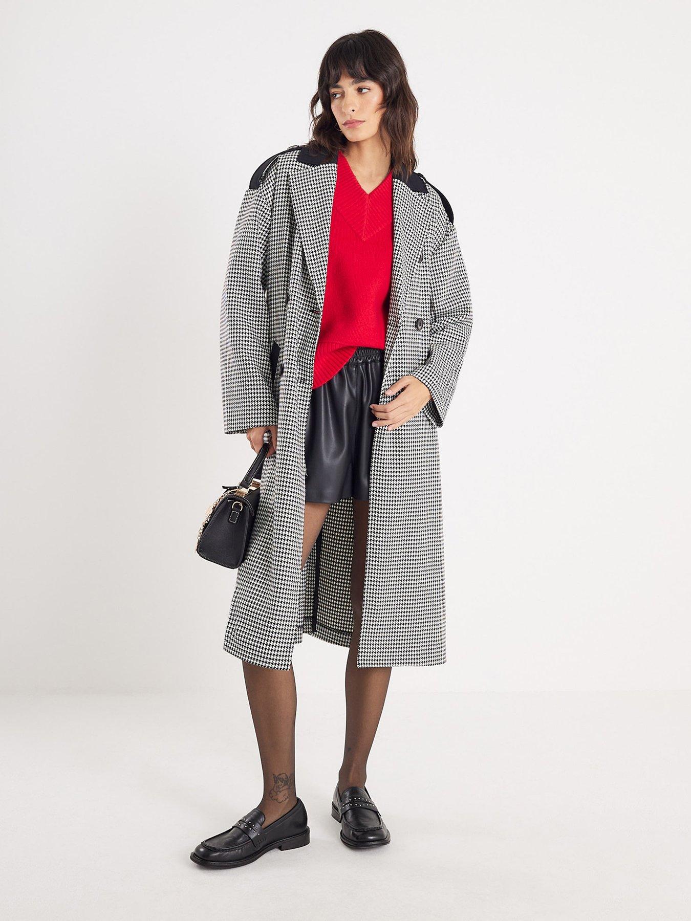 river-island-dogtooth-tailored-trench-black