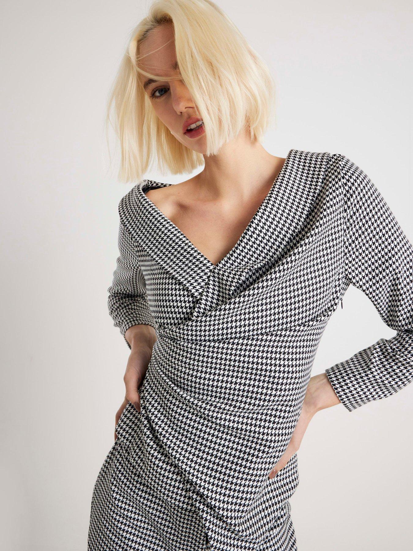 River Island Wrap Asymmetric Top - Print