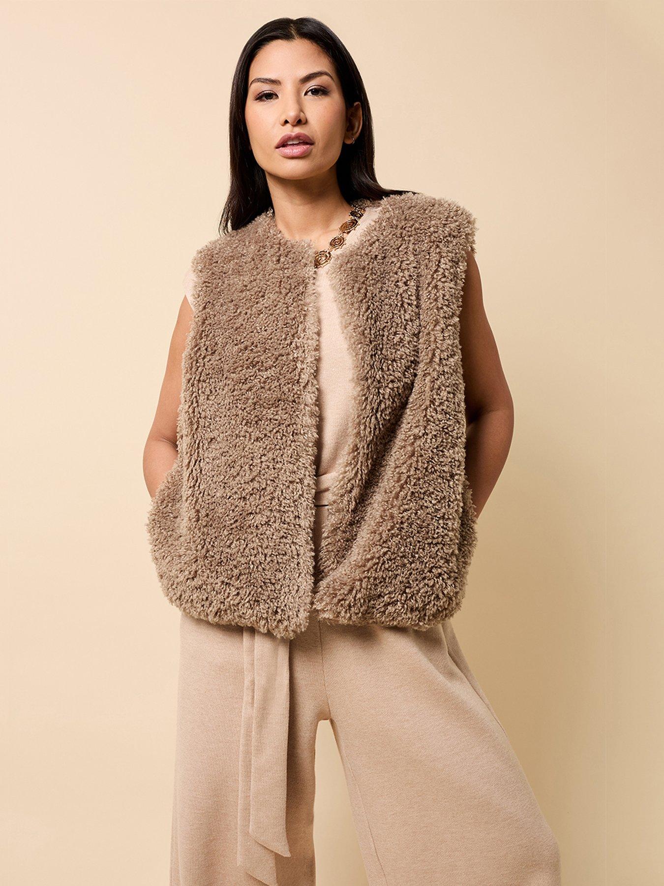 little-mistress-faux-fur-waistcoat-taupe