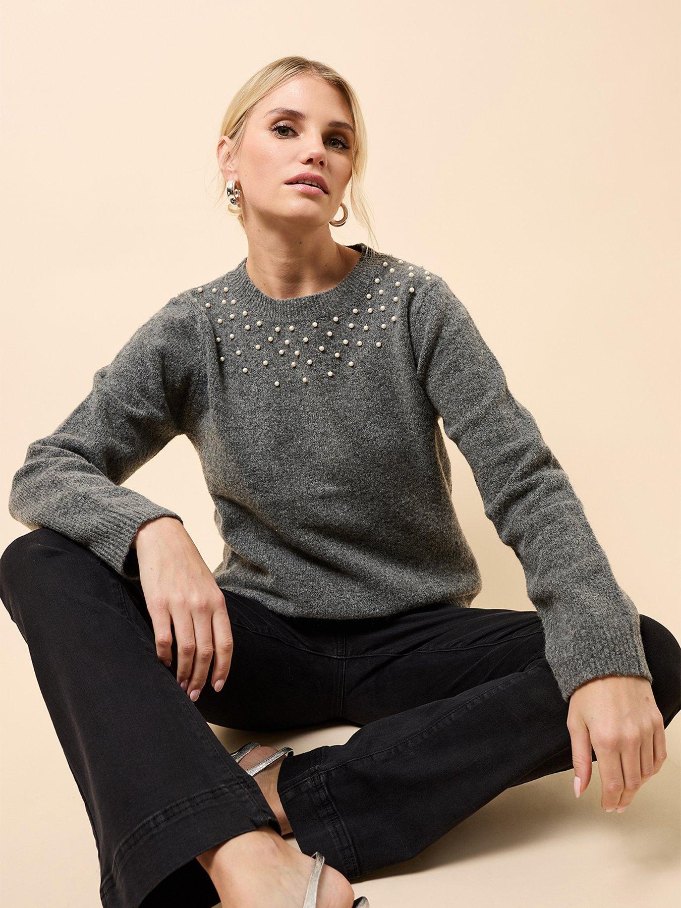 little-mistress-embellished-knitted-jumper-grey
