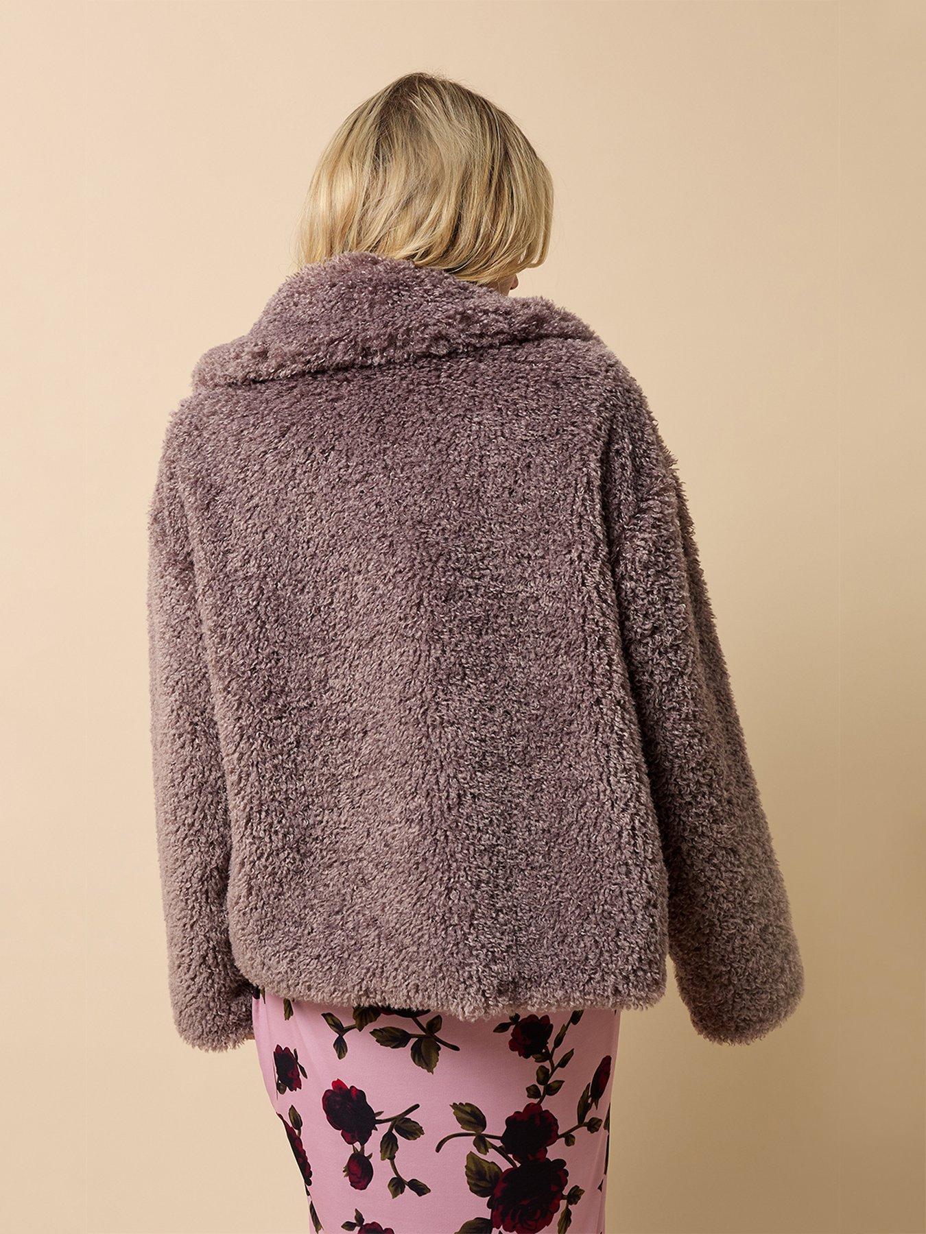 Image 2 of 5 of Little Mistress Mink Faux Fur Jacket - Mink