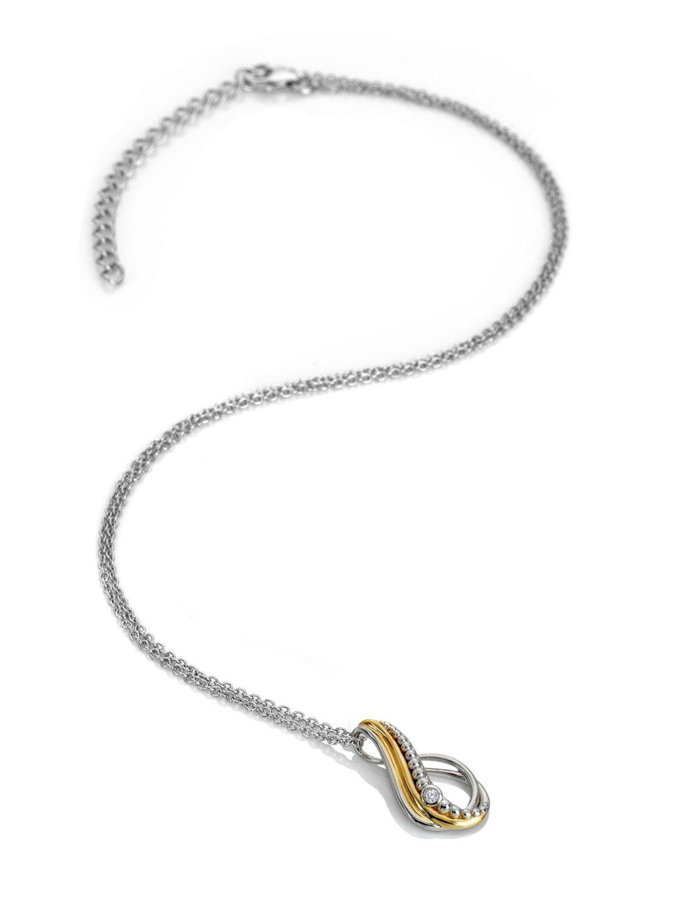 hot-diamonds-teardrop-two-tone-pendantstillFront