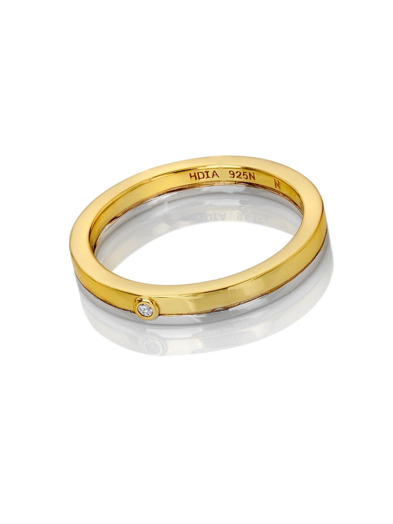 Image 2 of 3 of Hot Diamonds Parellel Two Tone Ring