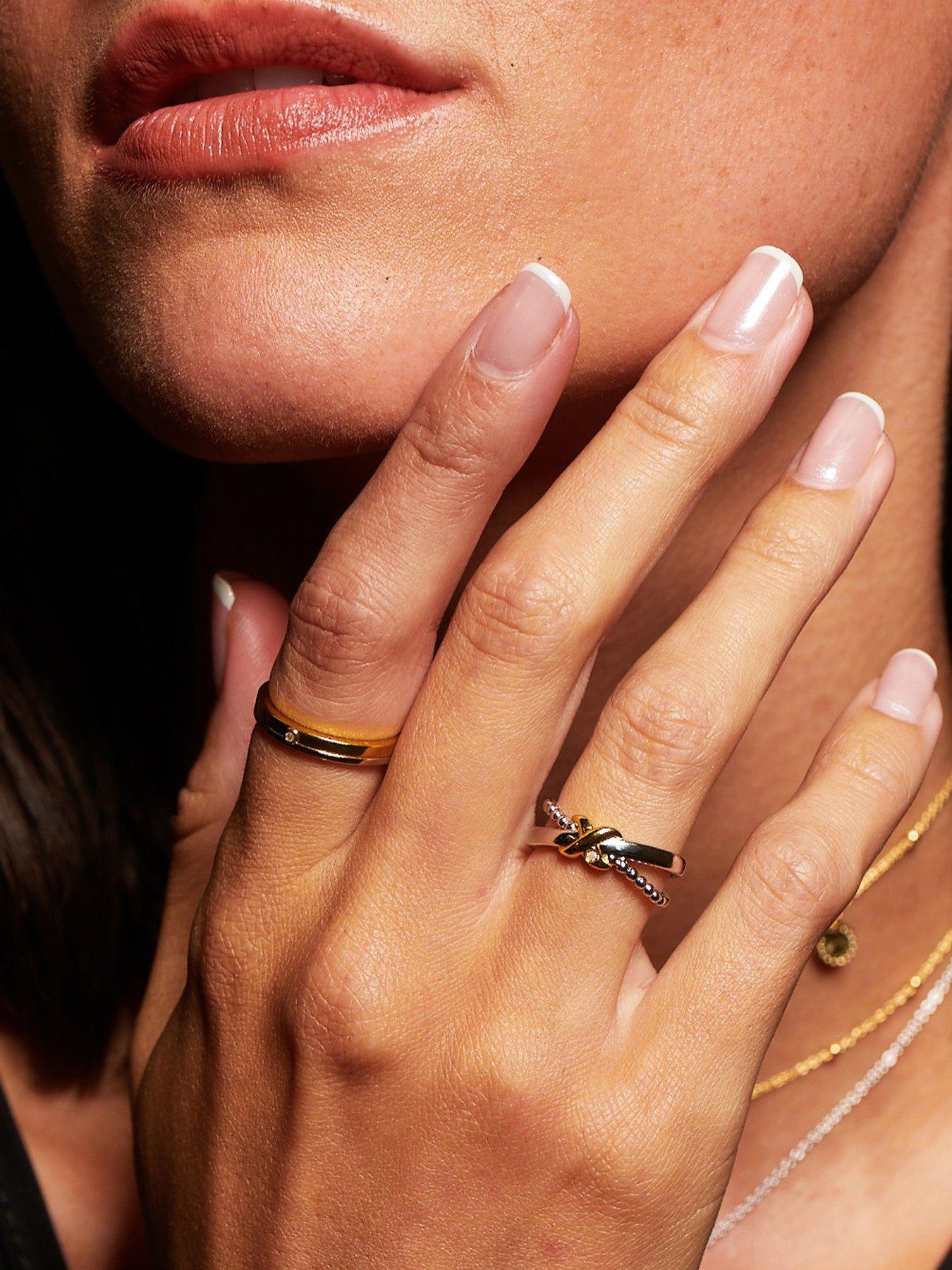 Image 3 of 3 of Hot Diamonds Parellel Two Tone Ring
