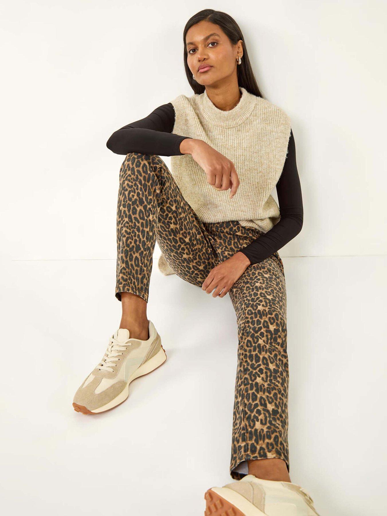 roman-animal-print-stretch-jeggings-brownback