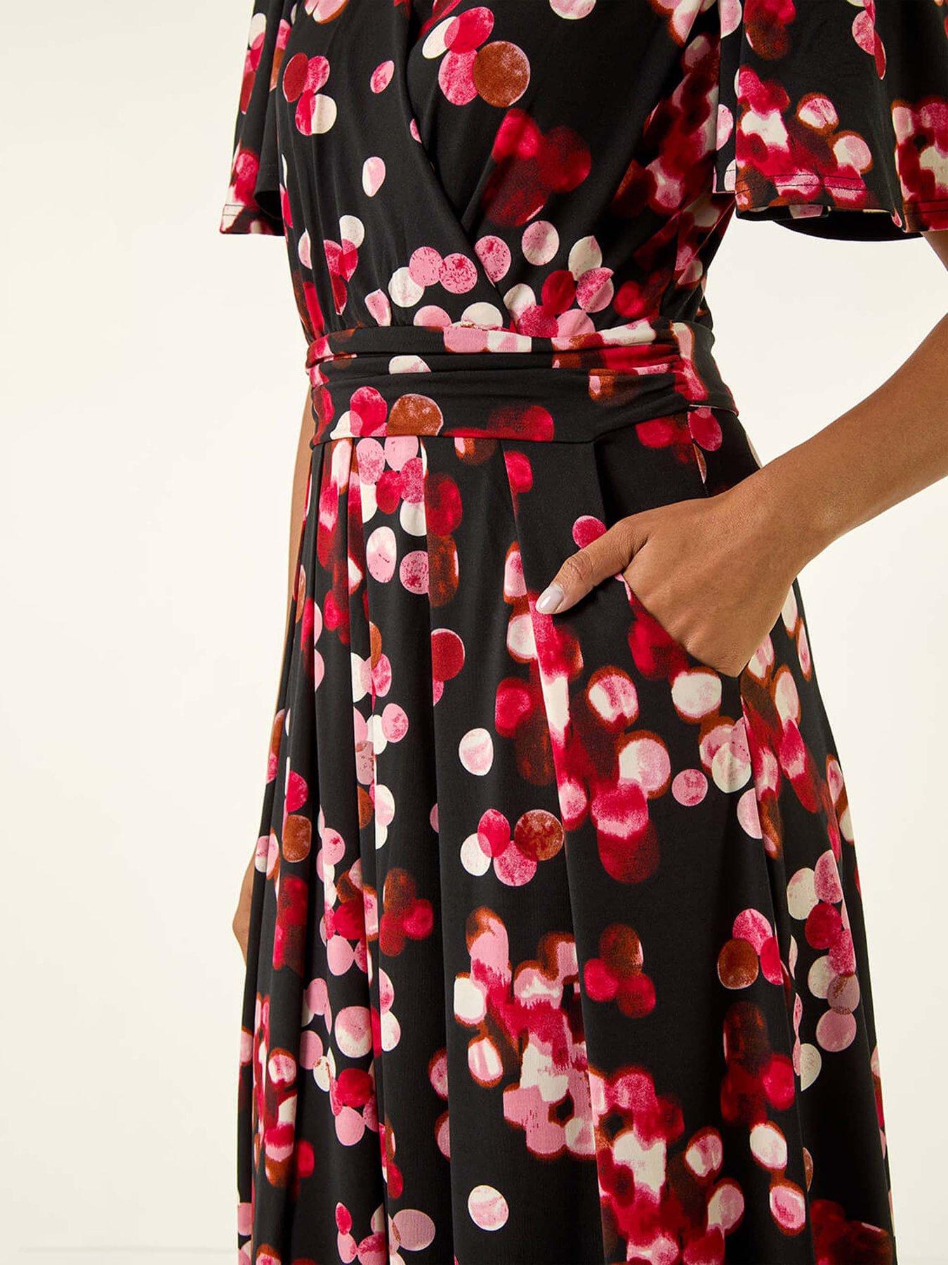 roman-spot-print-wrap-midi-dress-reddetail