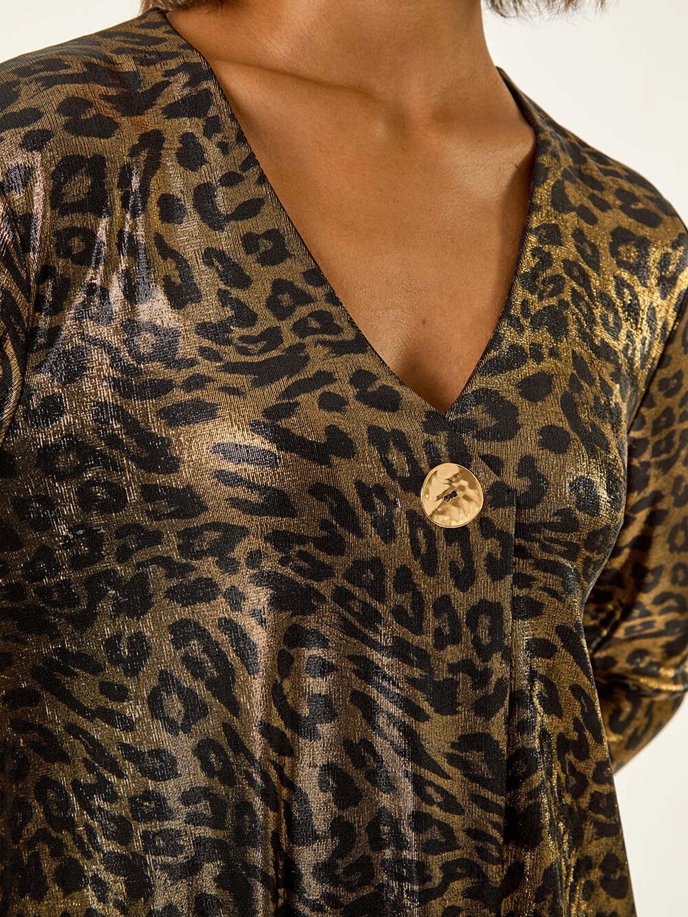 roman-metallic-animal-print-tunic-top-golddetail