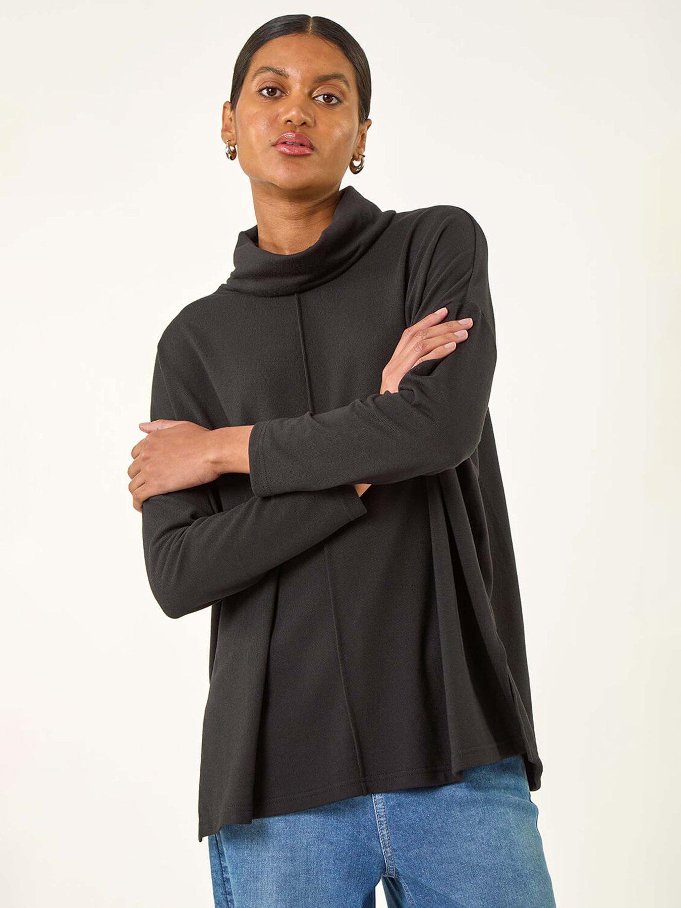 roman-cowl-neck-snit-top-black