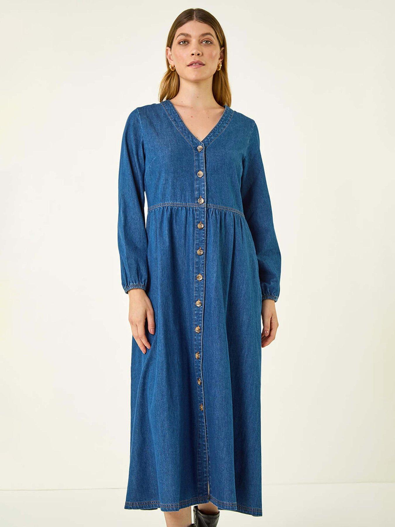 roman-denim-button-midi-dressnbsp--blueback