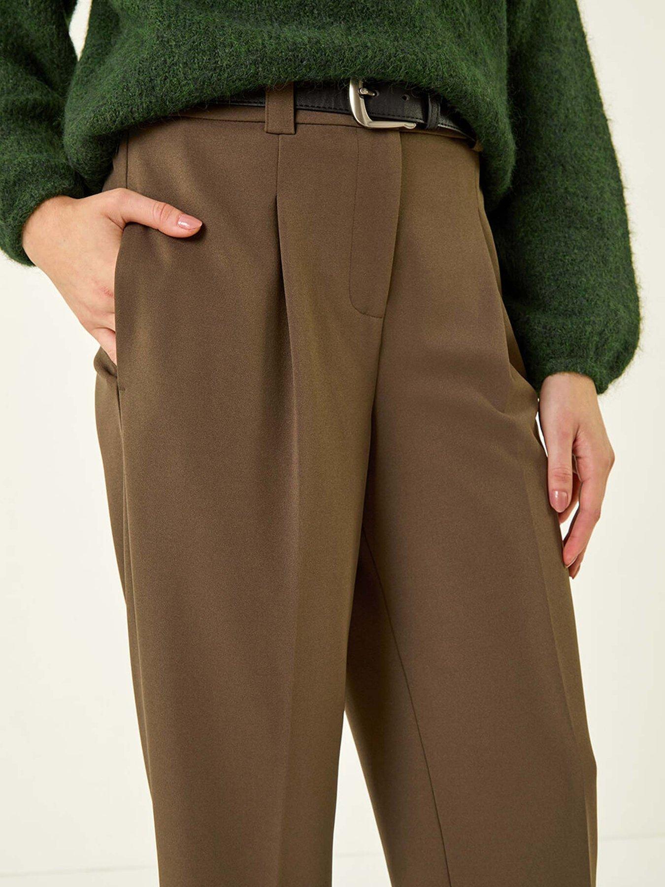 roman-barrel-tapered-leg-trousers-browndetail