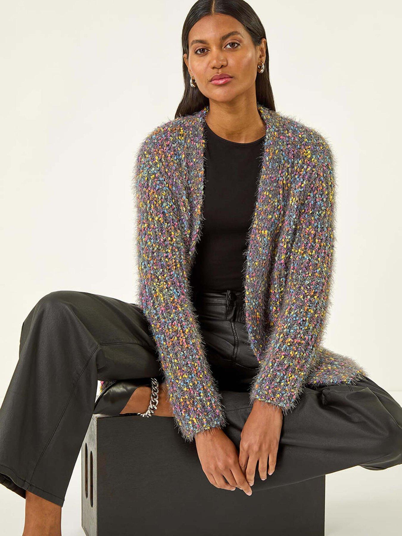 roman-fluffy-sparkle-cardigan-navyoutfit