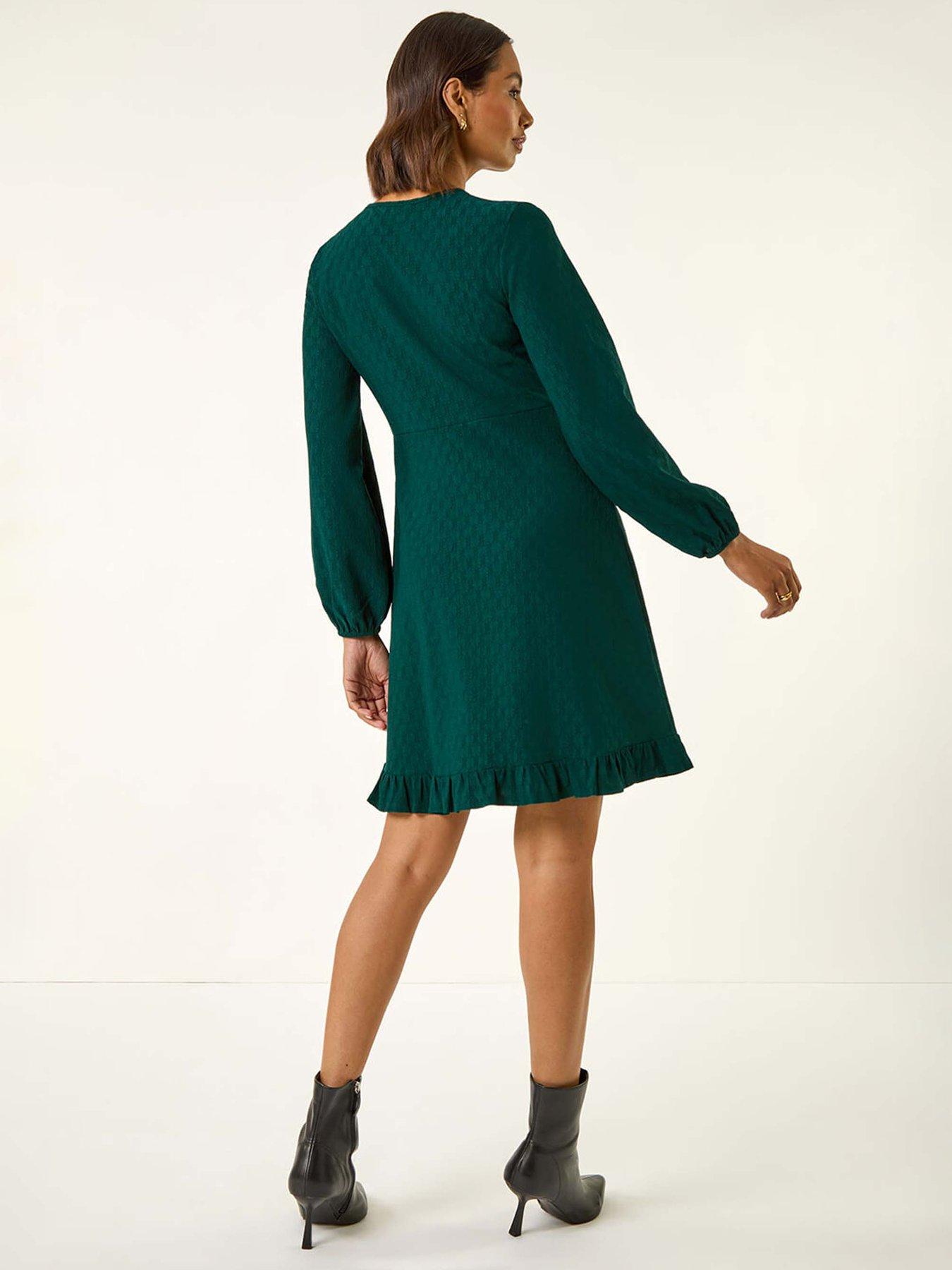 roman-textured-spot-keyhole-dress-bluestillFront