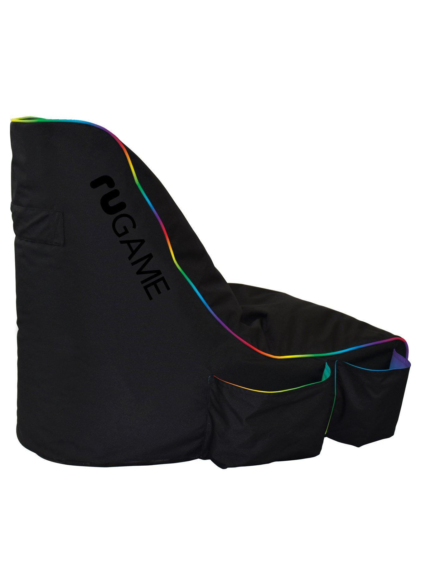 rucomfy-black-rugame-kids-gamer-bean-bag-chair--ledoutfit