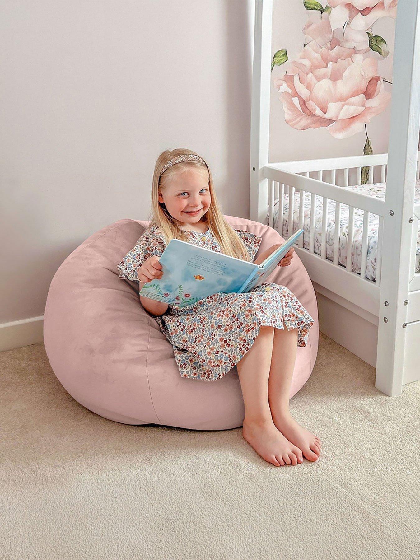 rucomfy-mini-slouch-bean-bag-velvet-pink