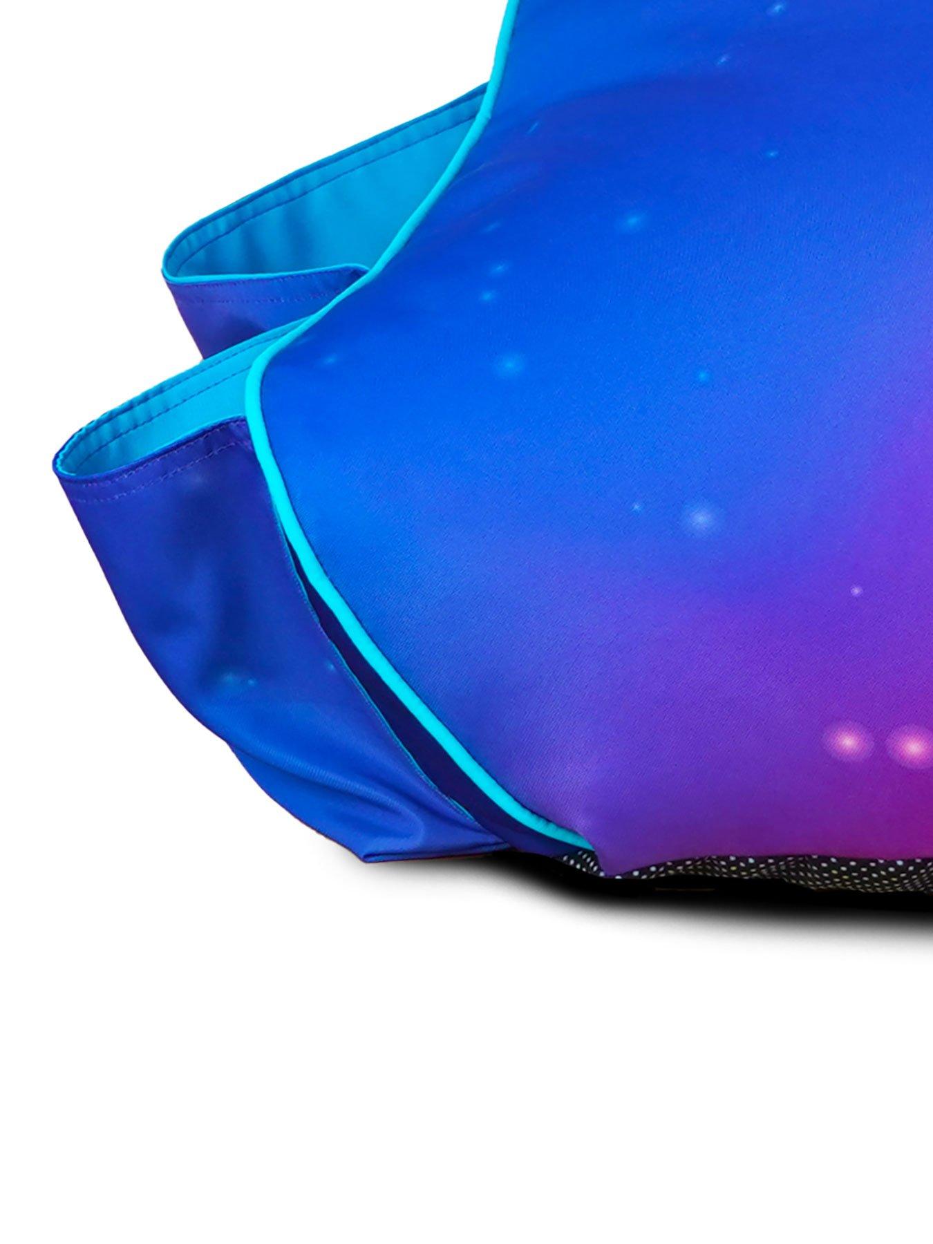 Image 3 of 5 of rucomfy rugame Kids Gaming Bean Bag Chair - Purple Galaxy