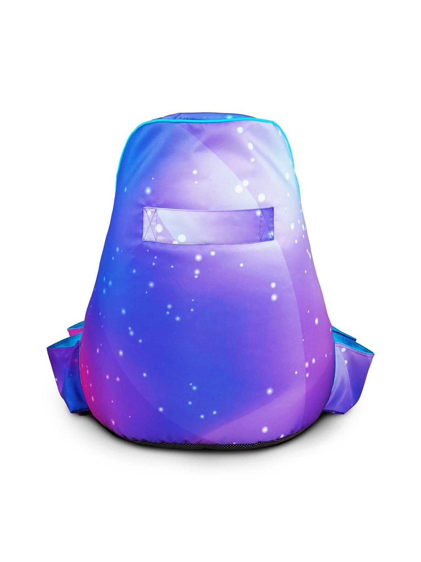 Image 4 of 5 of rucomfy rugame Kids Gaming Bean Bag Chair - Purple Galaxy
