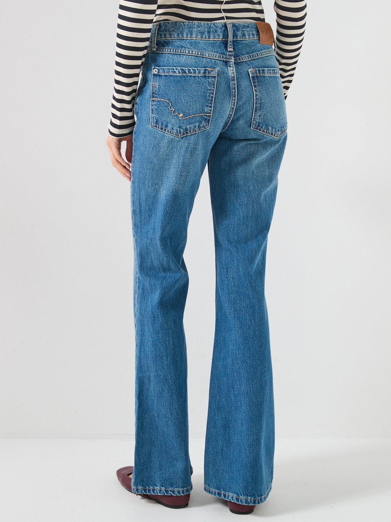 Image 2 of 6 of FREE PEOPLE West Coast Relaxed Flare Jeans - Blue