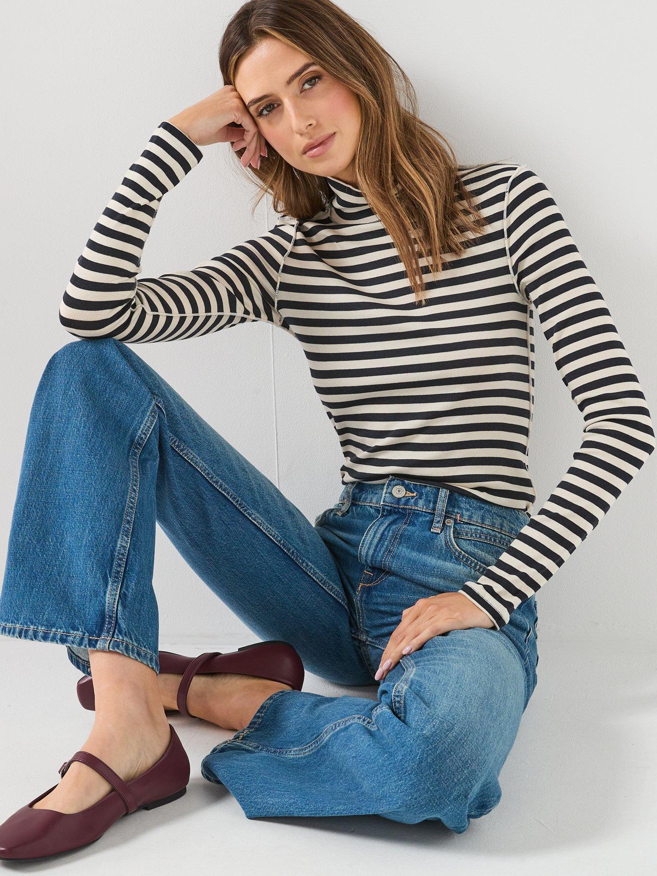 Image 6 of 6 of FREE PEOPLE West Coast Relaxed Flare Jeans - Blue