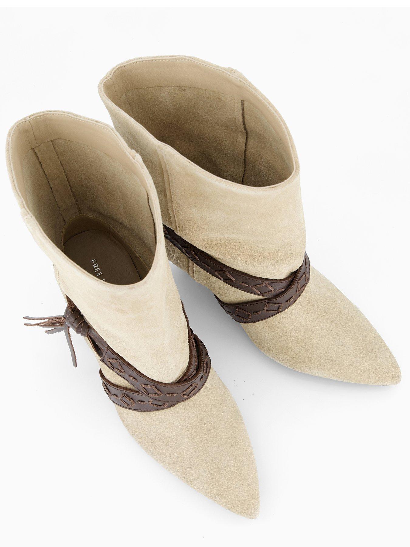 Image 3 of 7 of FREE PEOPLE Bronte Belt Wrap Boot - Beige