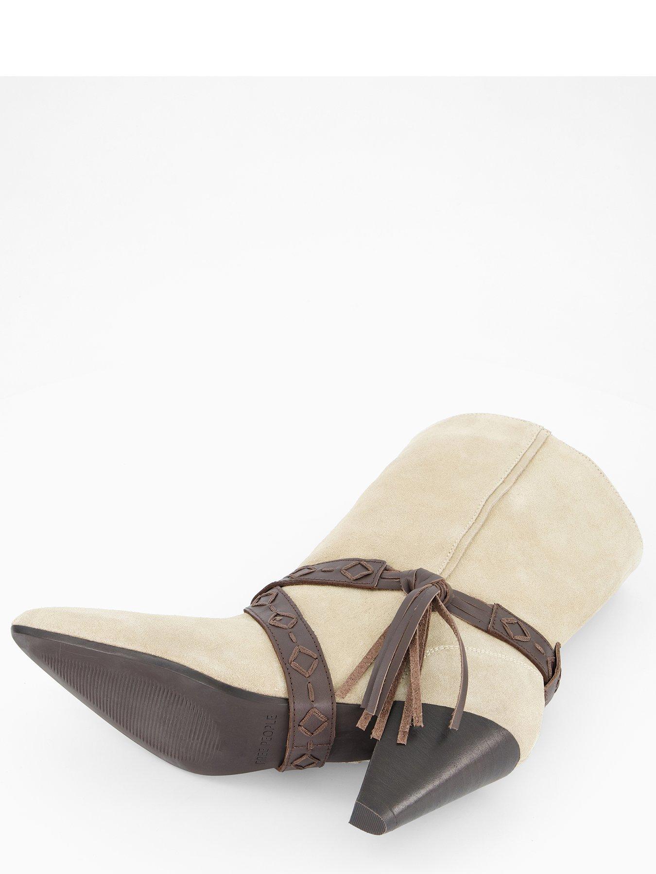 Image 4 of 7 of FREE PEOPLE Bronte Belt Wrap Boot - Beige