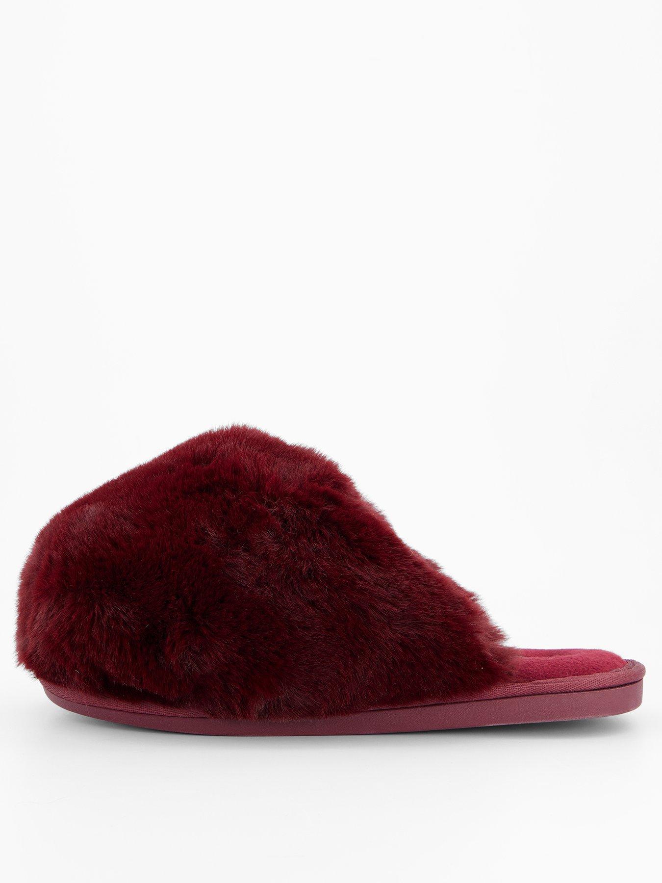 free-people-snowball-slipper-dark-red