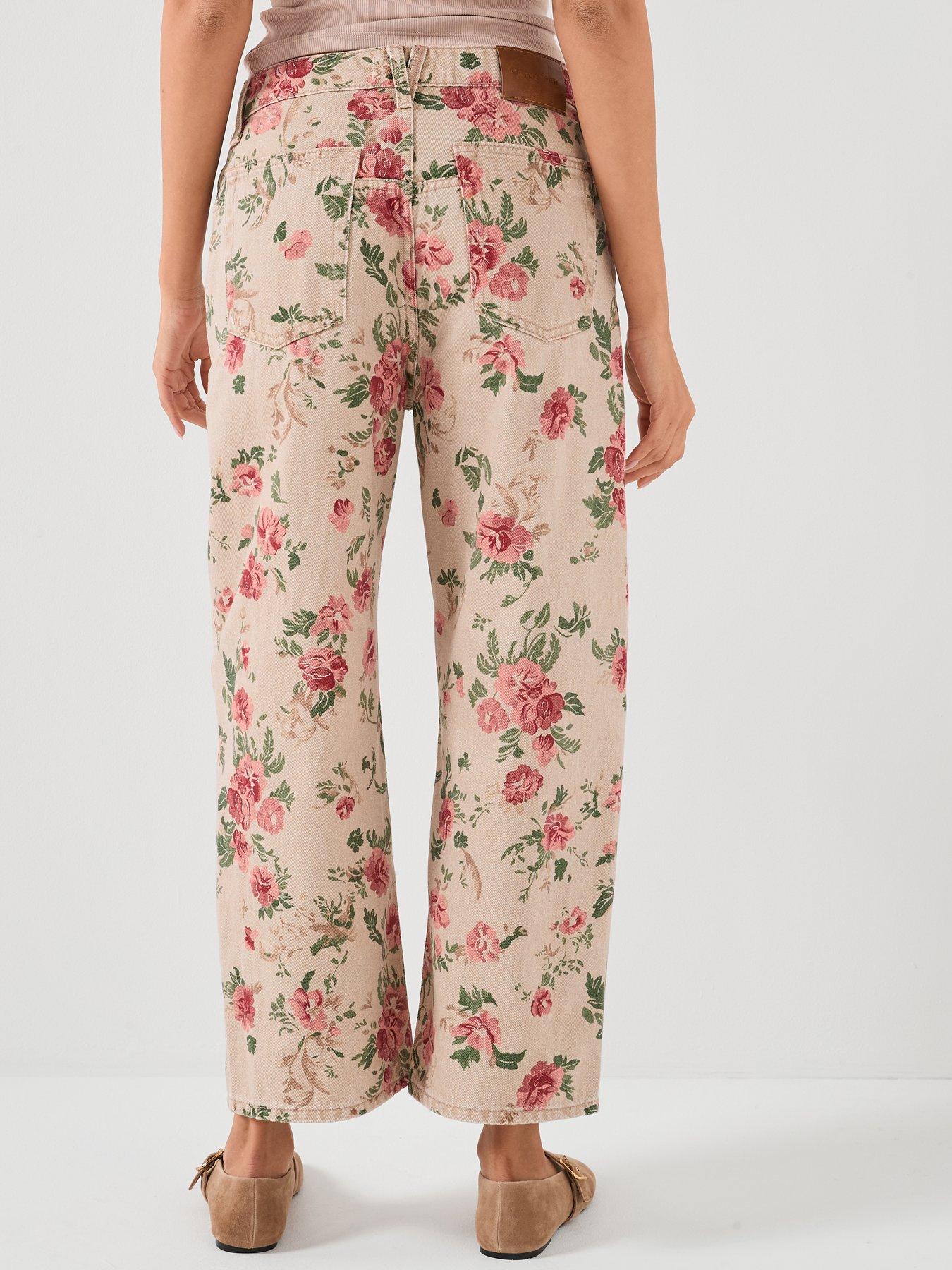 Image 2 of 6 of FREE PEOPLE Deep Trance Printed Jean - Multi