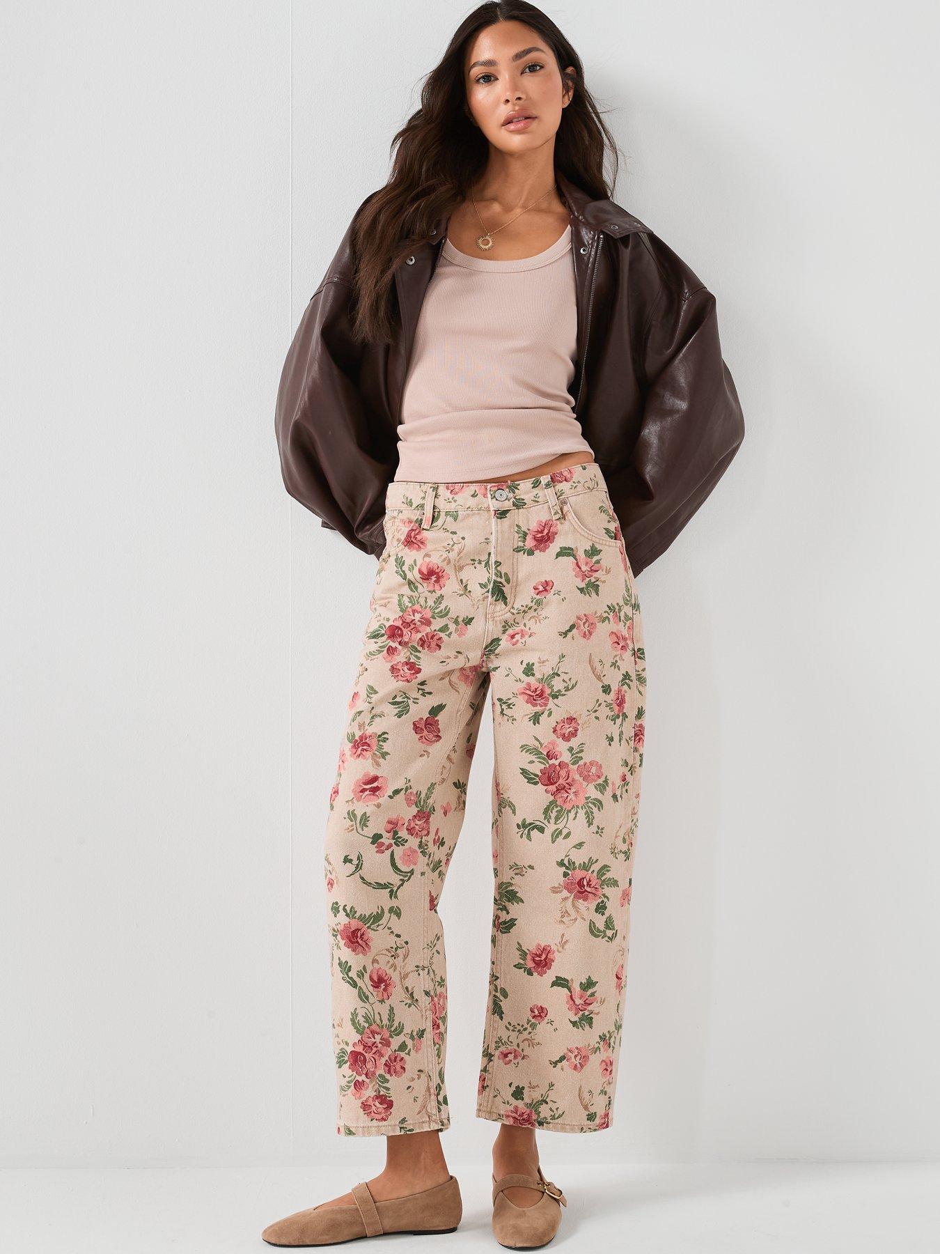 Image 3 of 6 of FREE PEOPLE Deep Trance Printed Jean - Multi