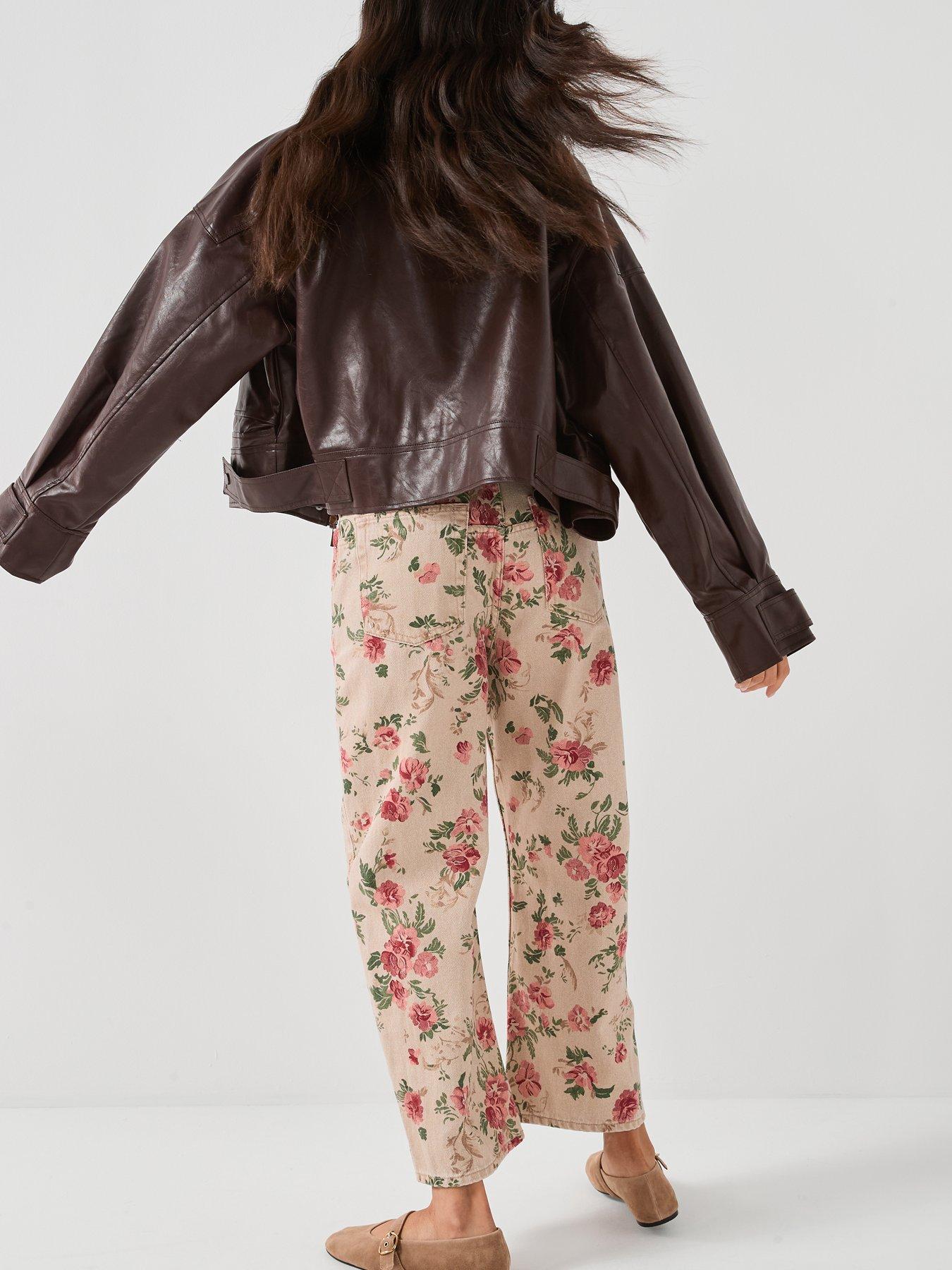 Image 6 of 6 of FREE PEOPLE Deep Trance Printed Jean - Multi
