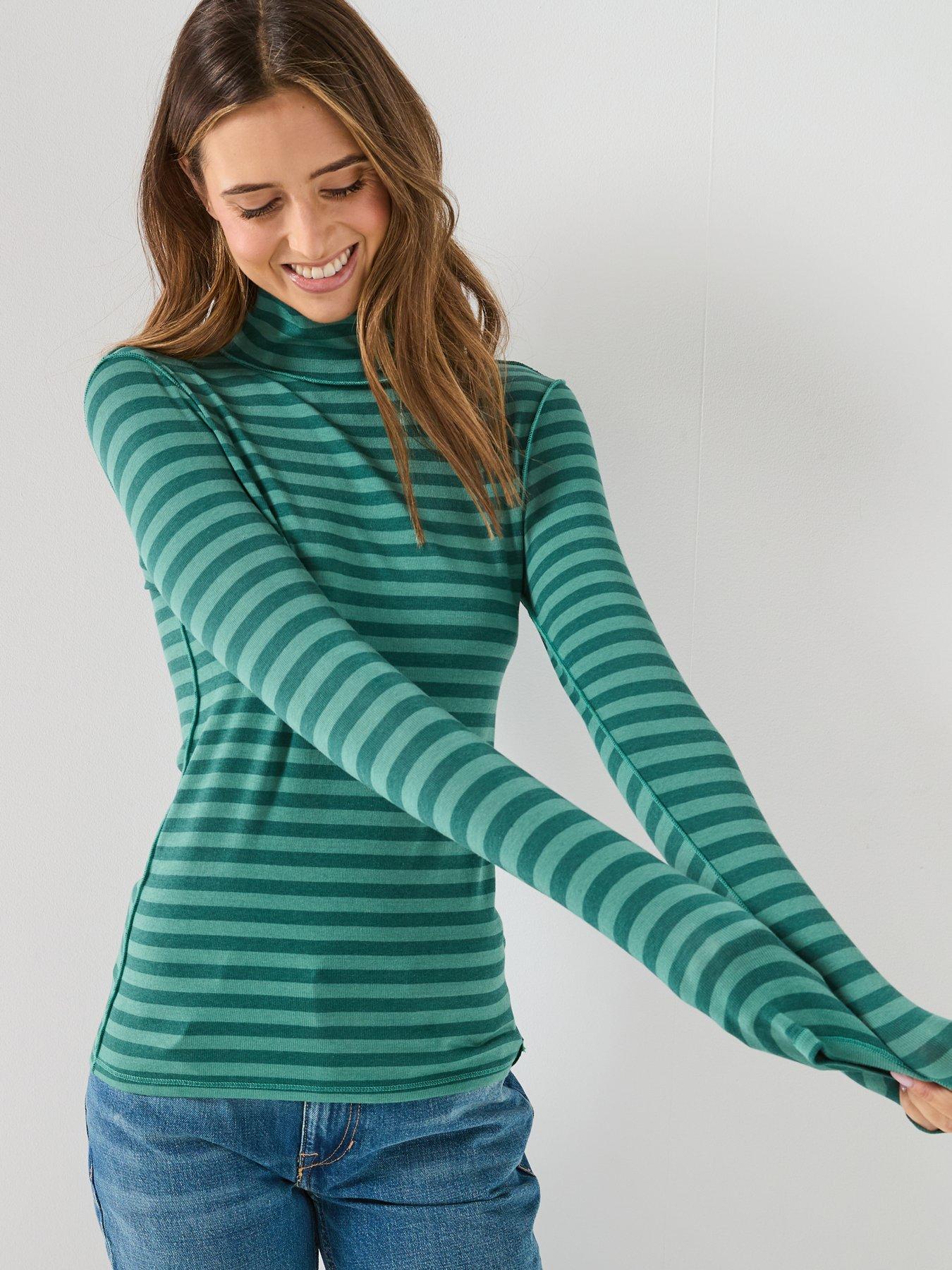 free-people-good-good-turtle-stripe-long-sleeve-top-greenoutfit