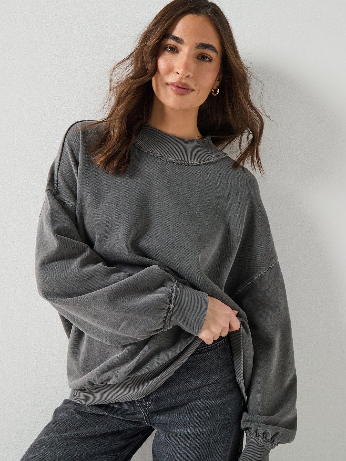 FREE PEOPLE Palm Springs Turtle Sweatshirt - Black